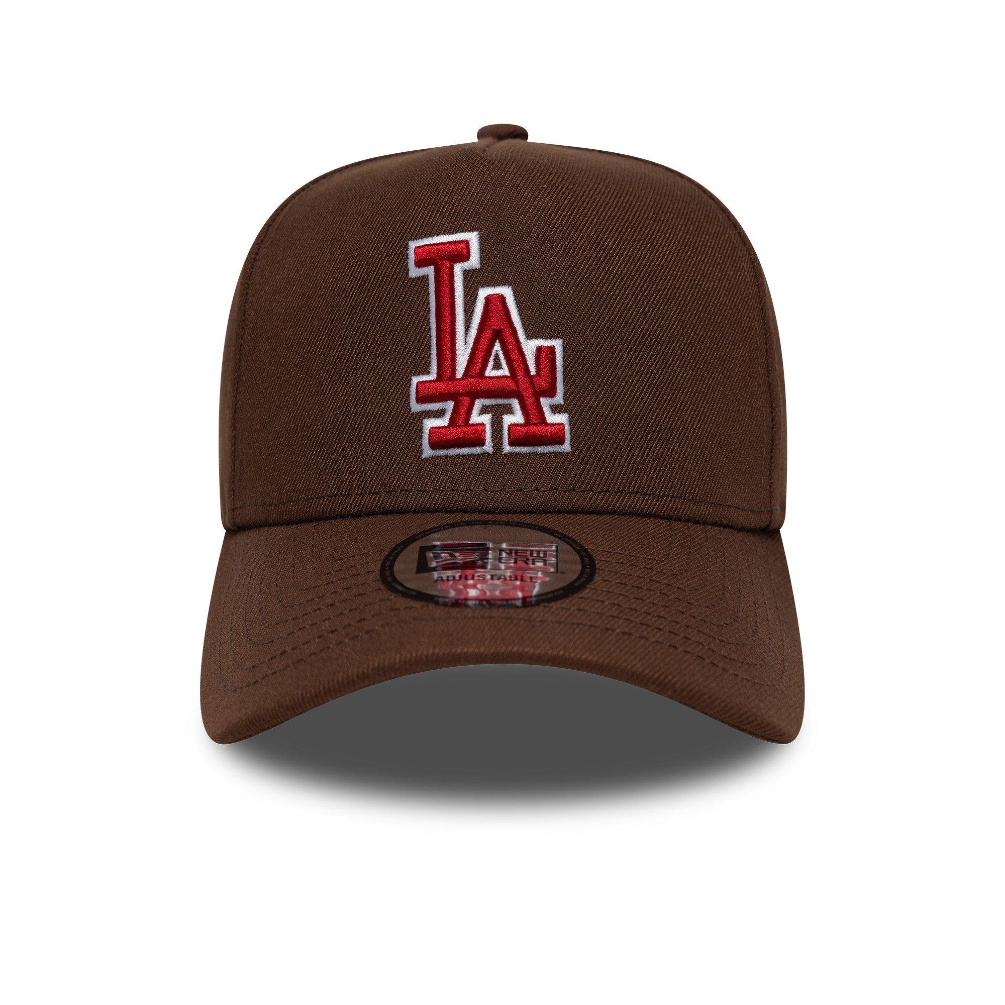 LA Brown / Red - New Era - Outline Script Cap - 2