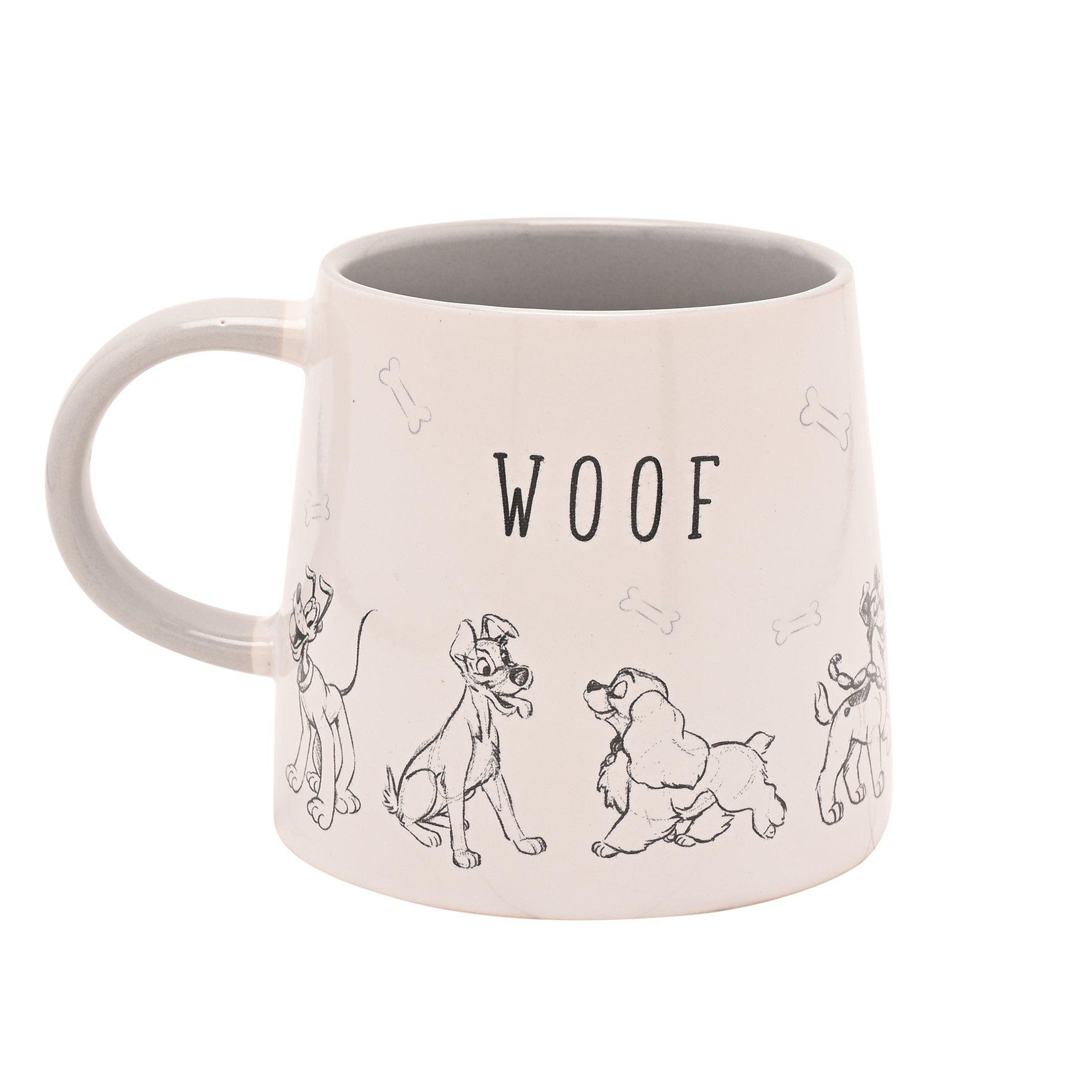 Disney  Cats & Dogs Mug - Woof - White - Small