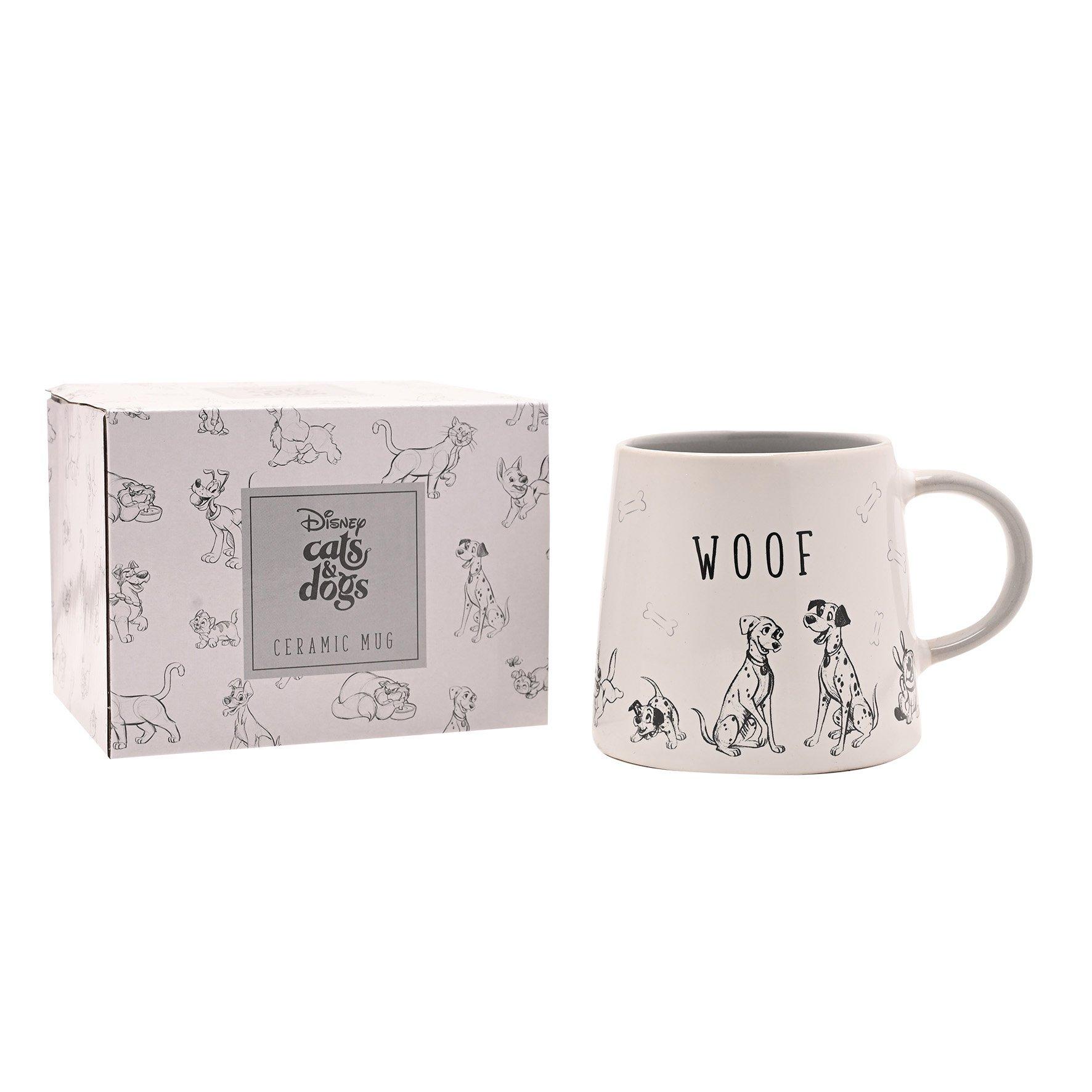 White - Disney - Disney Cats & Dogs Mug - Woof - 3