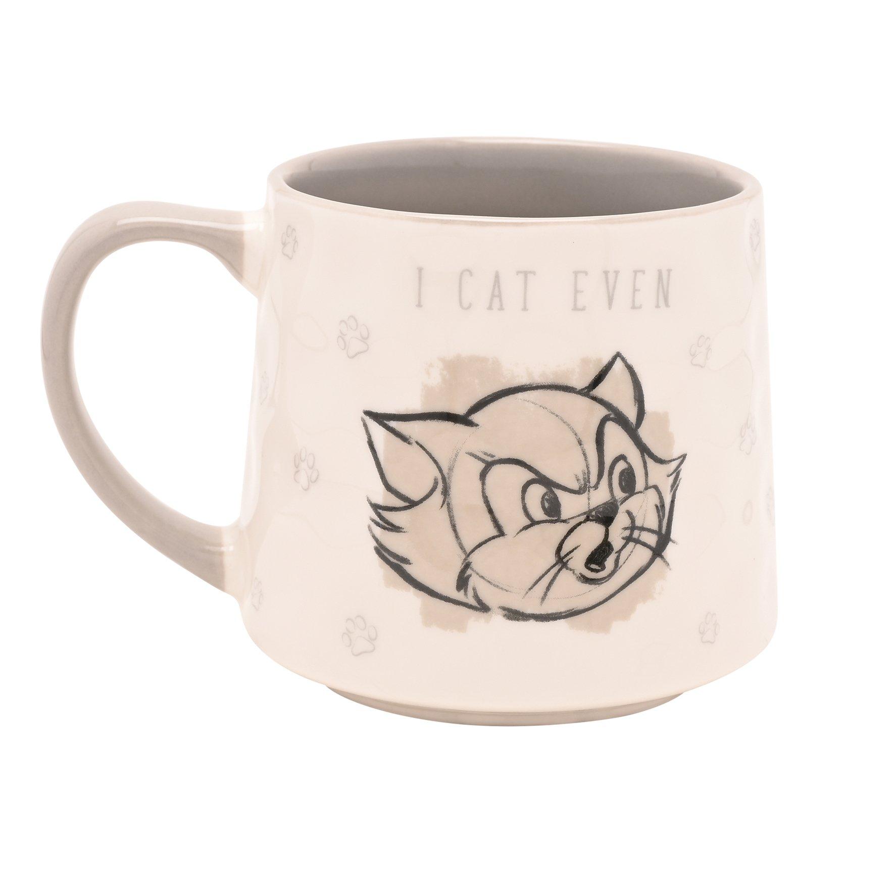 White - Disney - Disney Cats & Dogs Mug - I Cat Even - 1