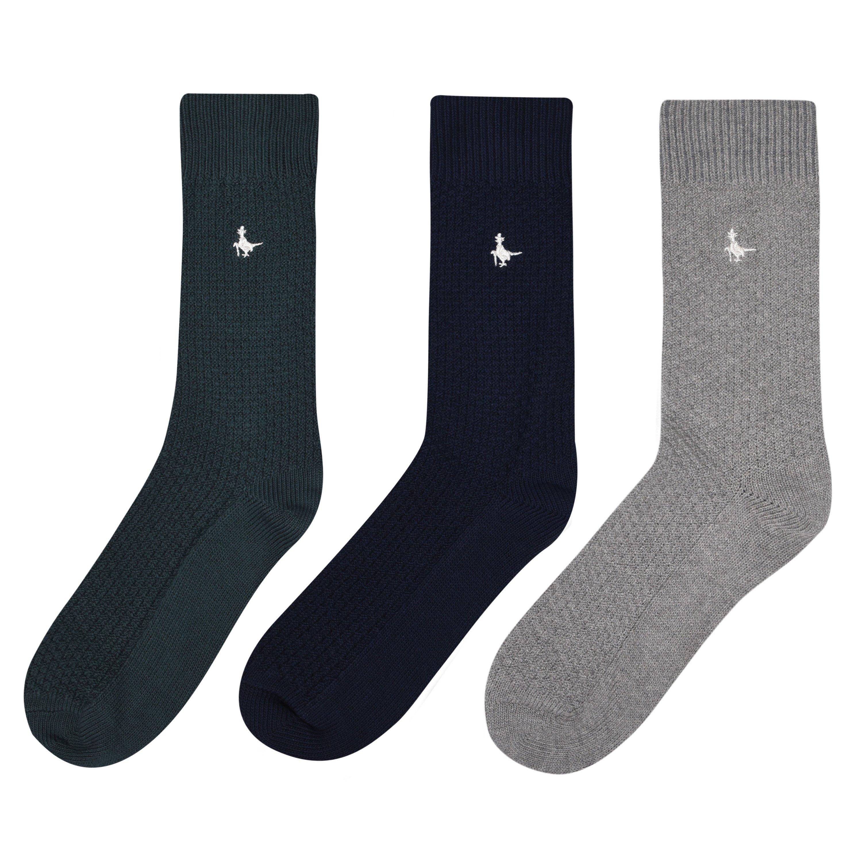 Jack Wills Springwell Multipack Socks 3 Pack Crew Socks Sports
