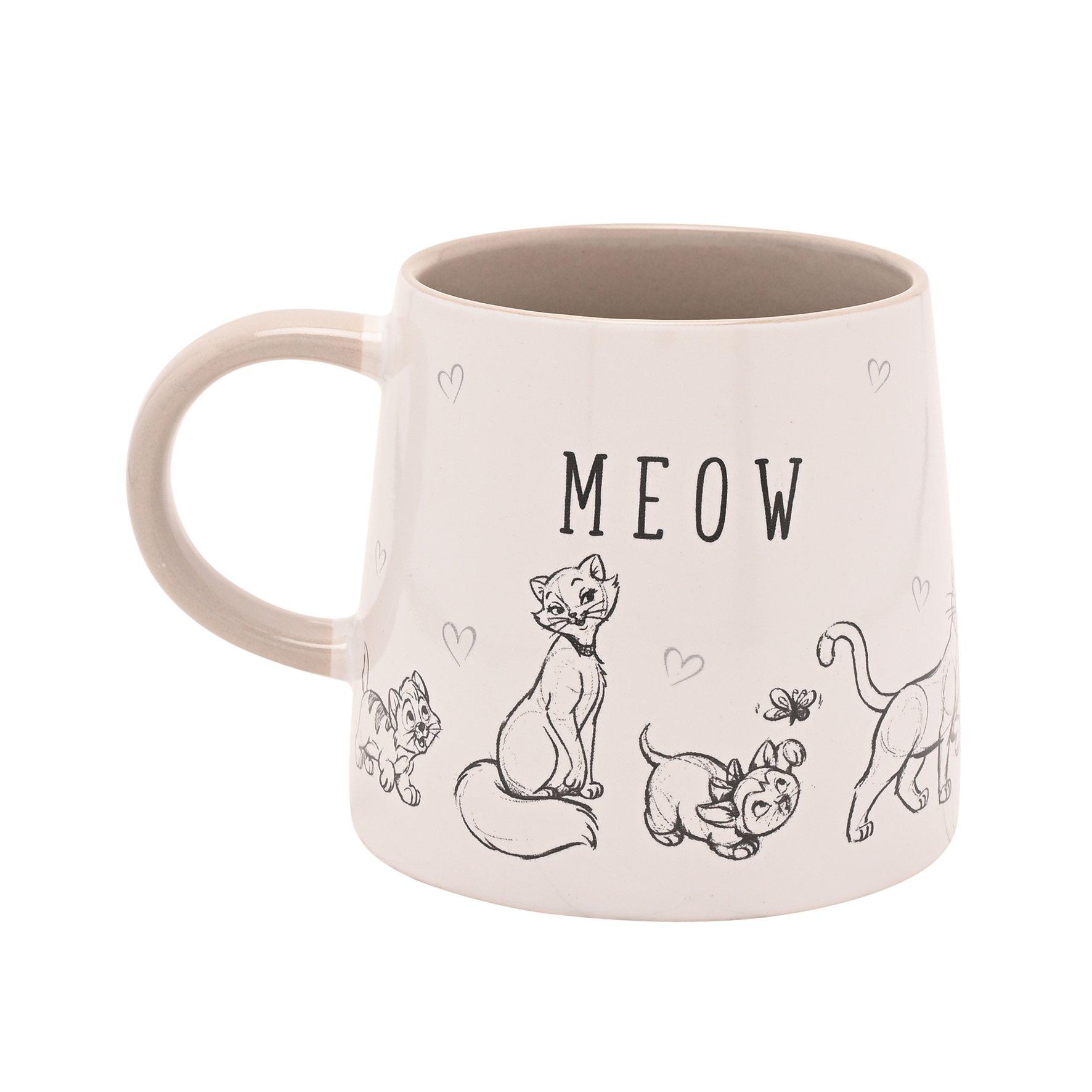 White - Disney - Disney Cats & Dogs Mug - Meow - 1