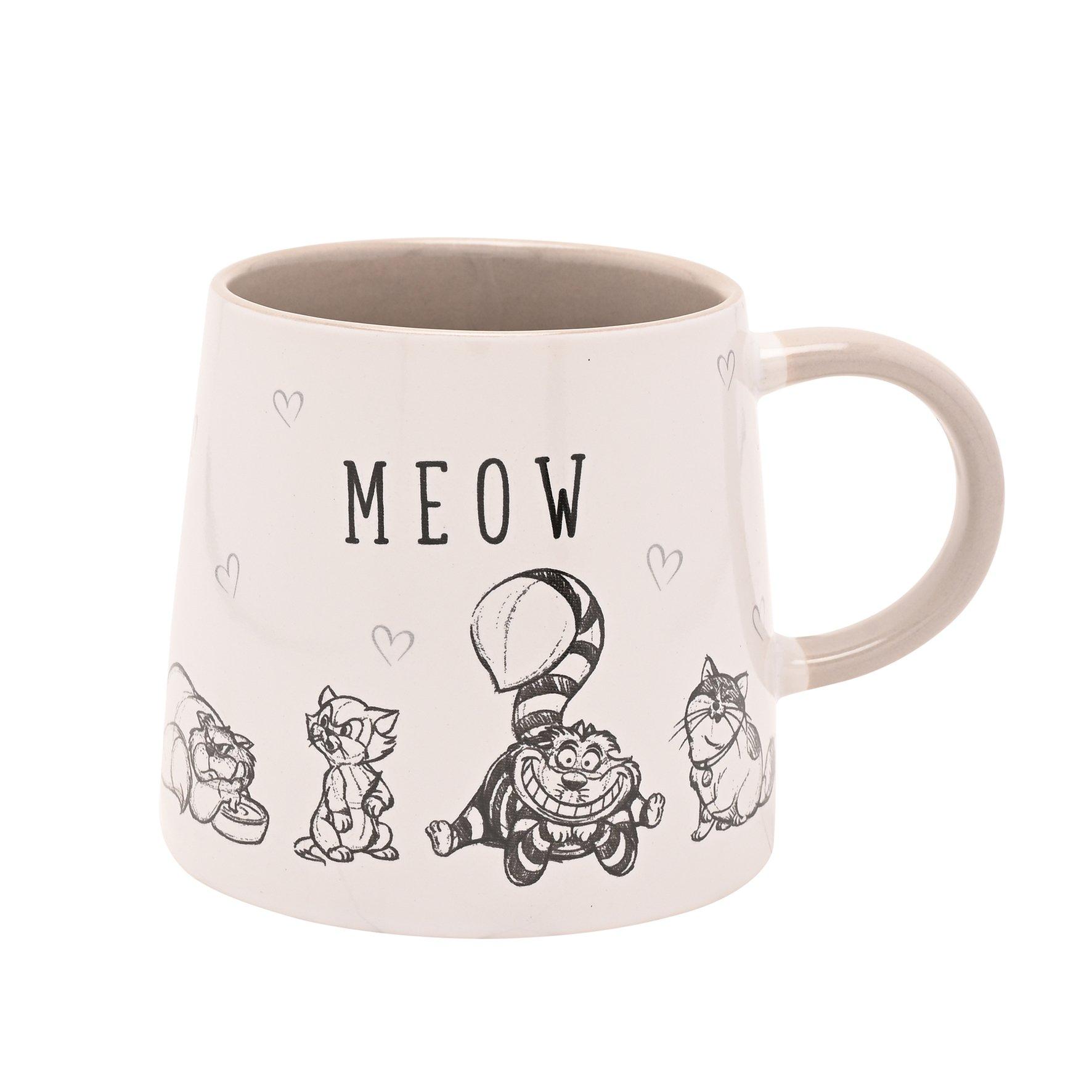 White - Disney - Disney Cats & Dogs Mug - Meow - 2