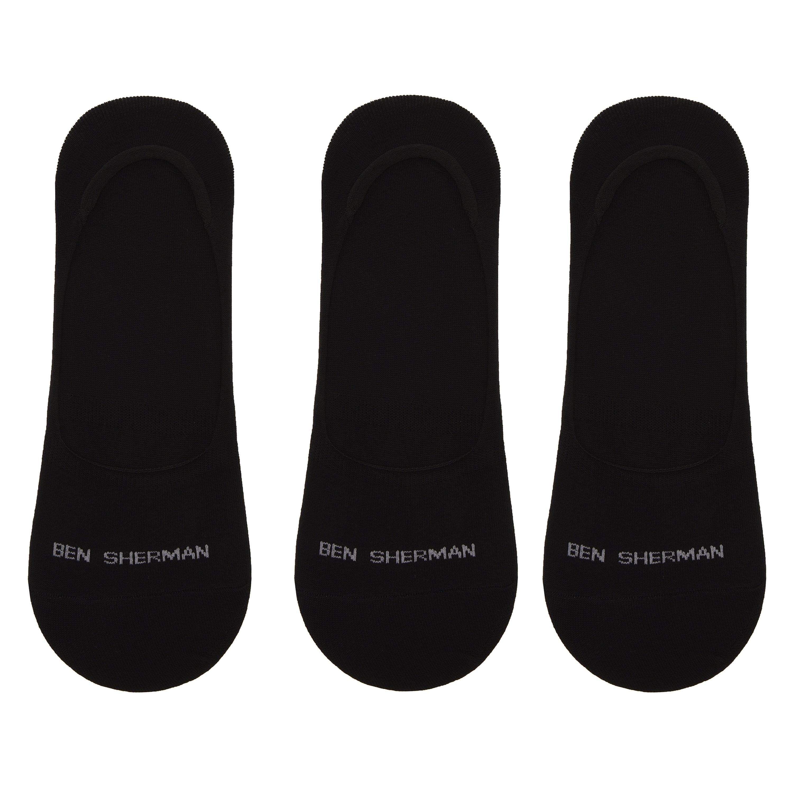Black - Ben Sherman - Mens 3 Pack Liner Socks Makalu - 1