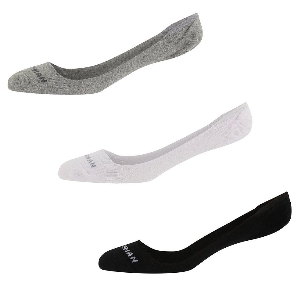 Ben Sherman Men's 3 Pack Liner Socks Makalu - Blk/White/Grey - 7-11