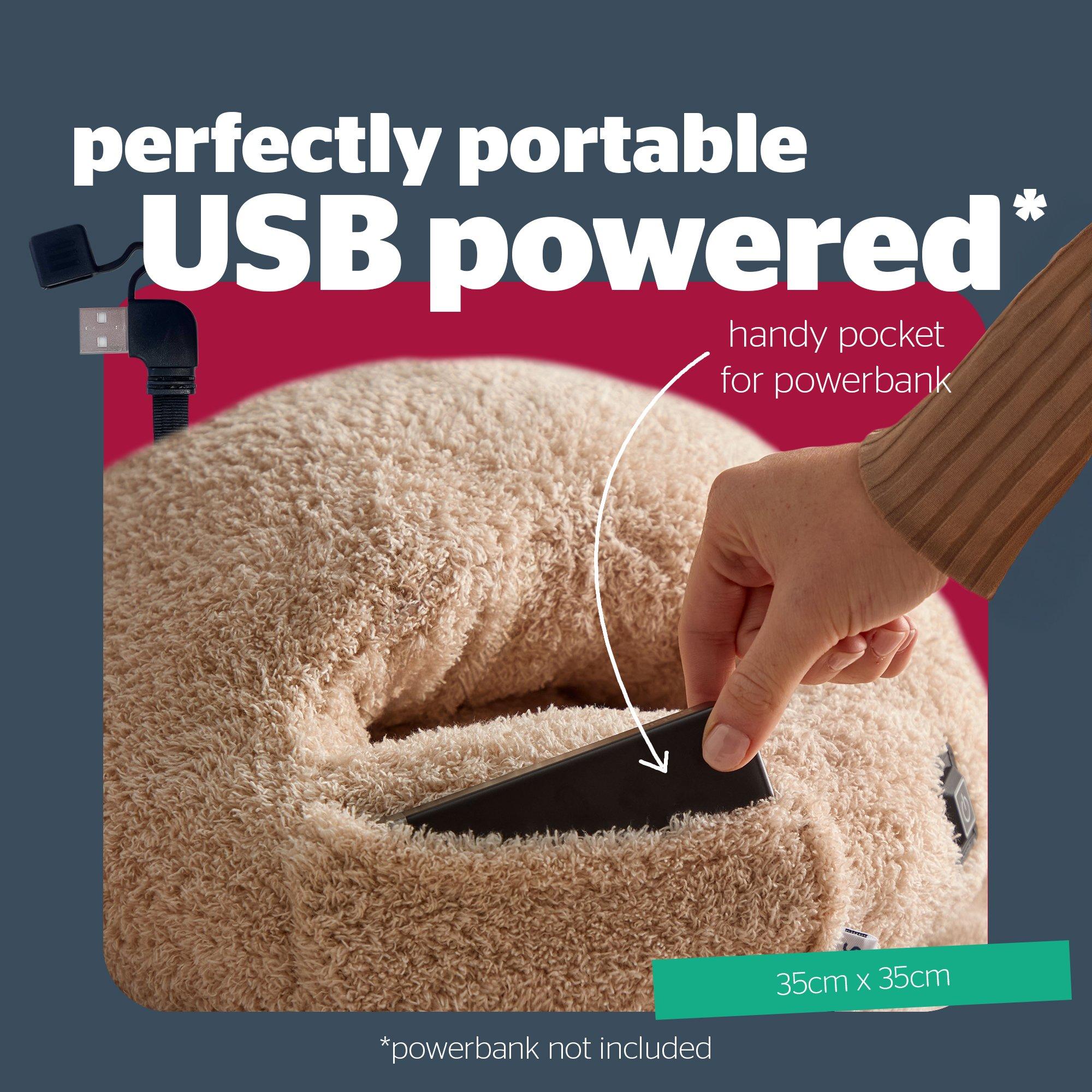 Beige - Silentnight - Cosy Cuddles USB Footwarmer - 5