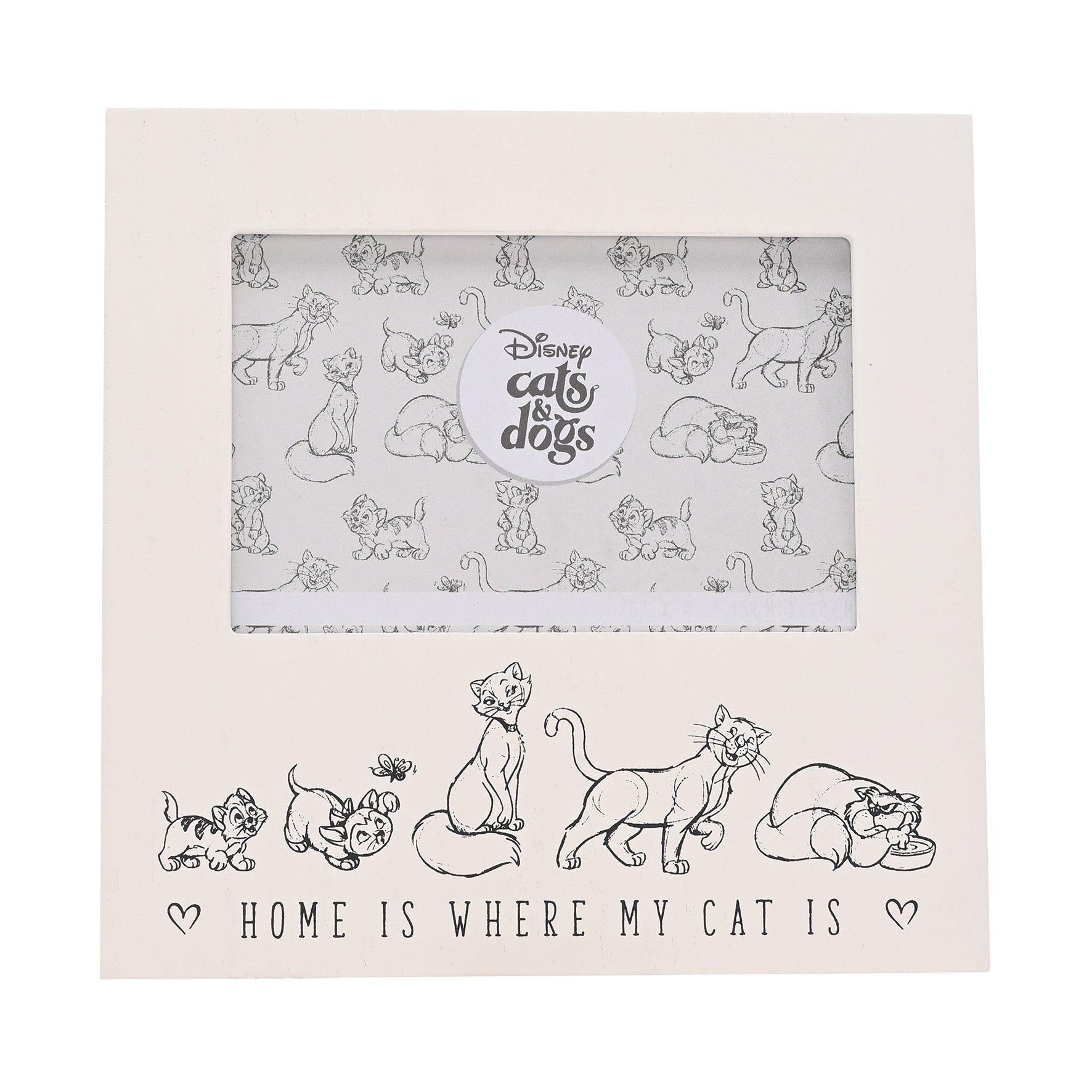 White - Disney - Disney Cats & Dogs Photo Frame Home Is Where My Ca - 2
