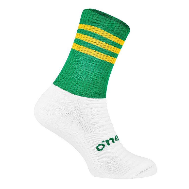 Vert/ambre - ONeills - ONeills Meath Home Socks Senior - 1