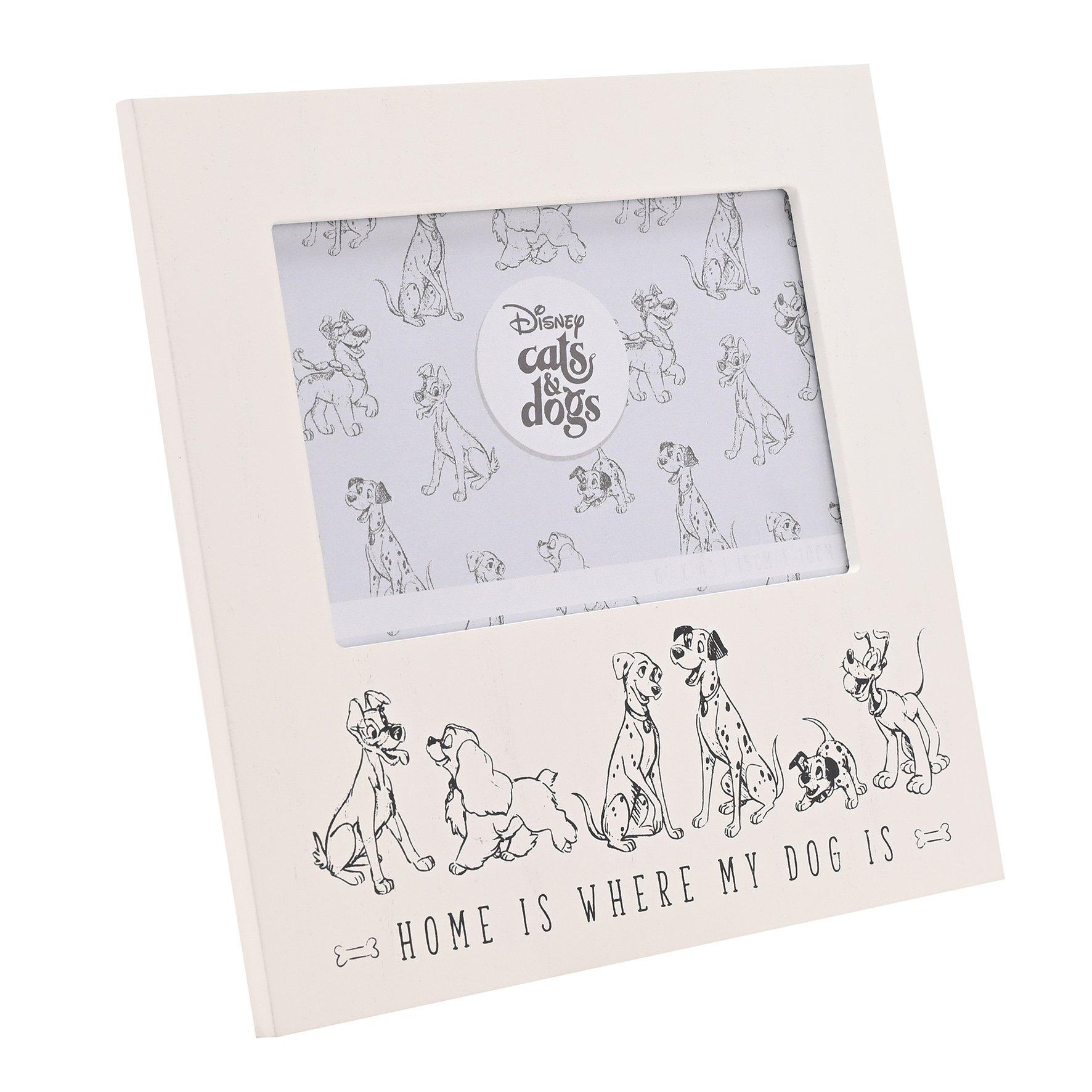 White - Disney - Disney Cats & Dogs Photo Frame Home Is Where My Do - 1
