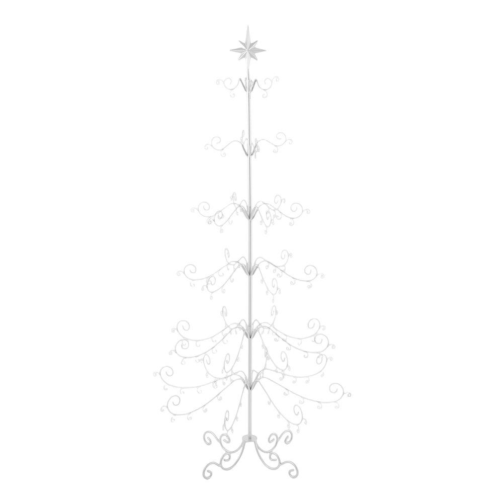White - LIFE IDEAS - 180cm Christmas & Holiday Ornament Display Stand - 3