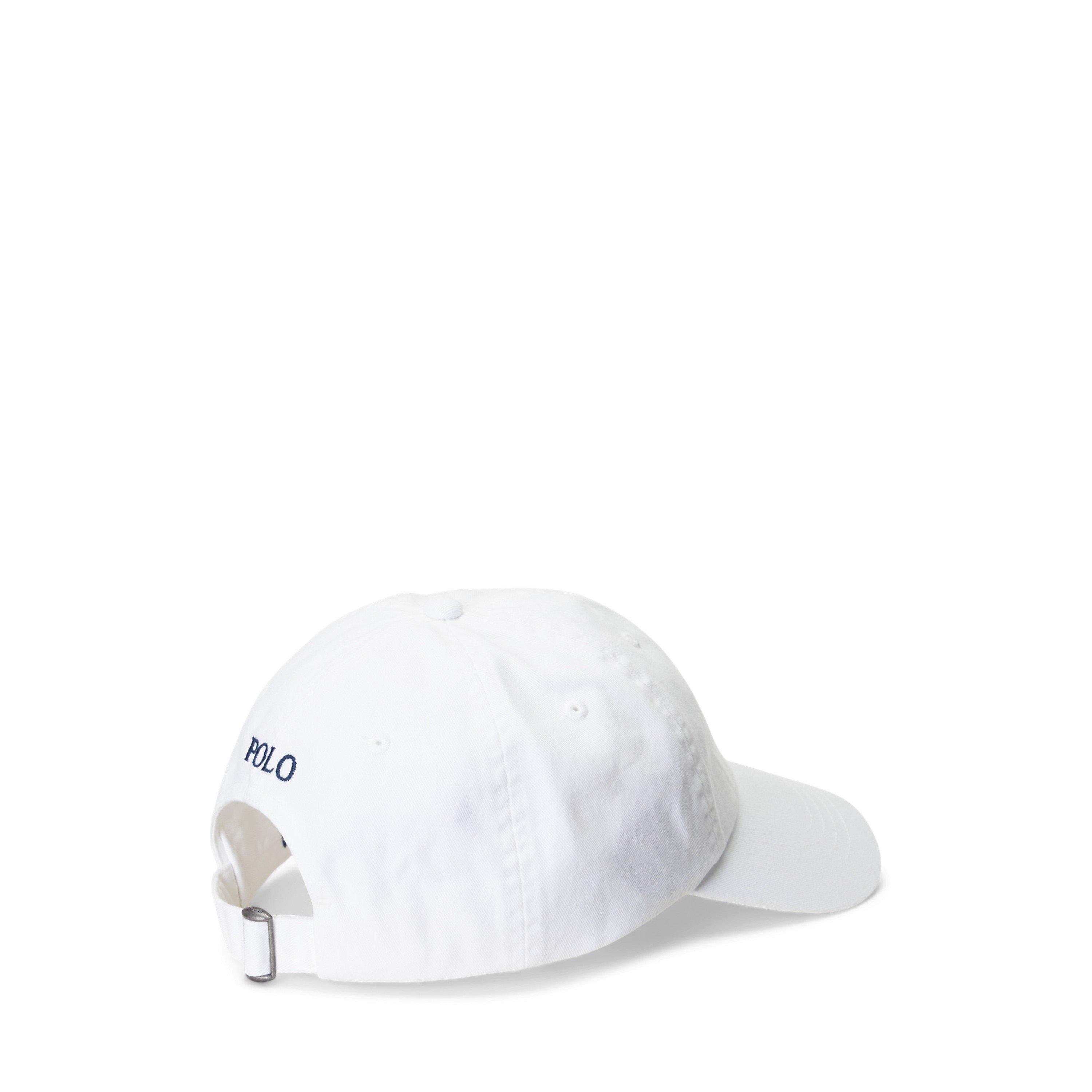 WHITE NVY - Polo Ralph Lauren - Cotton Chino Pony Baseball Cap - 2