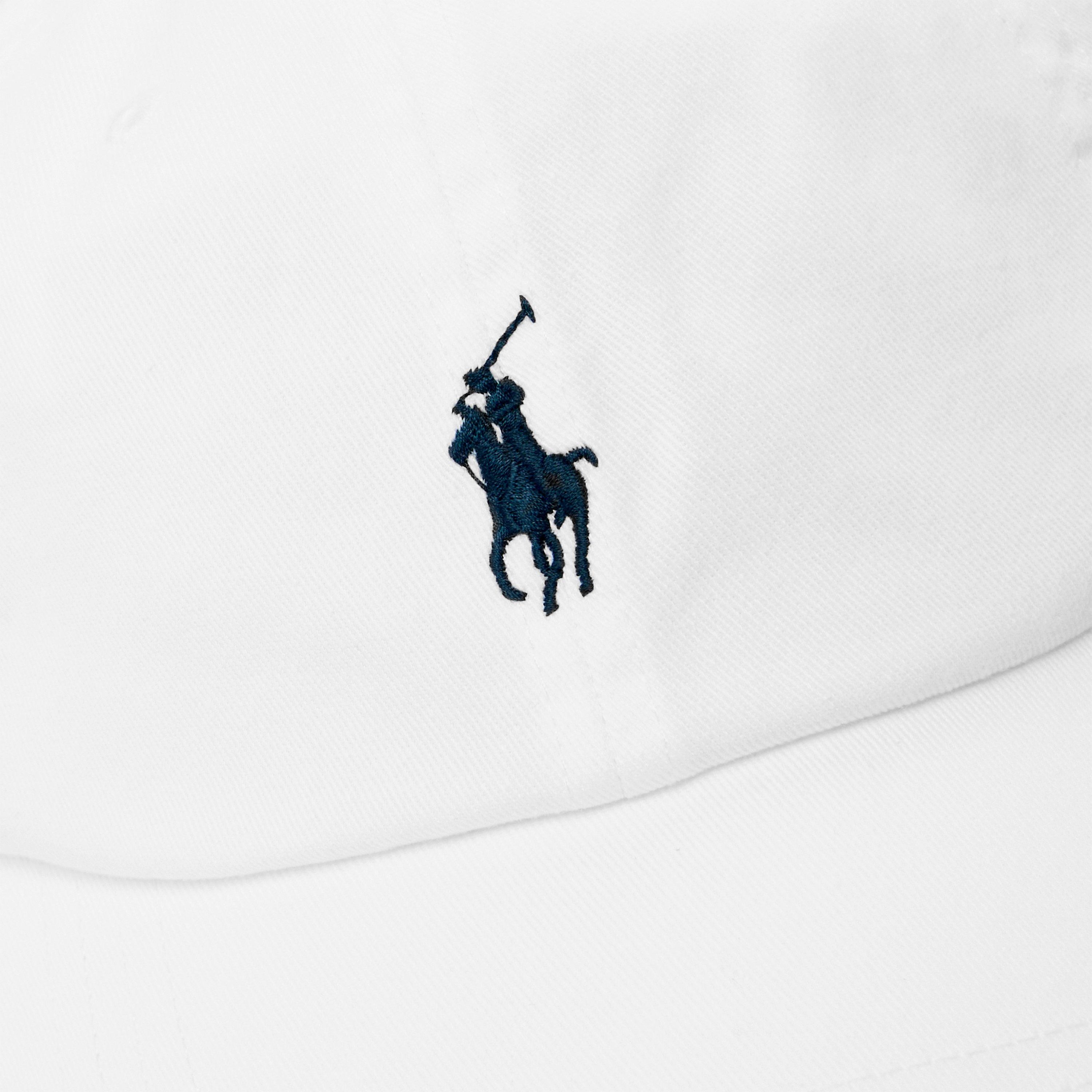 WHITE NVY - Polo Ralph Lauren - Cotton Chino Pony Baseball Cap - 3
