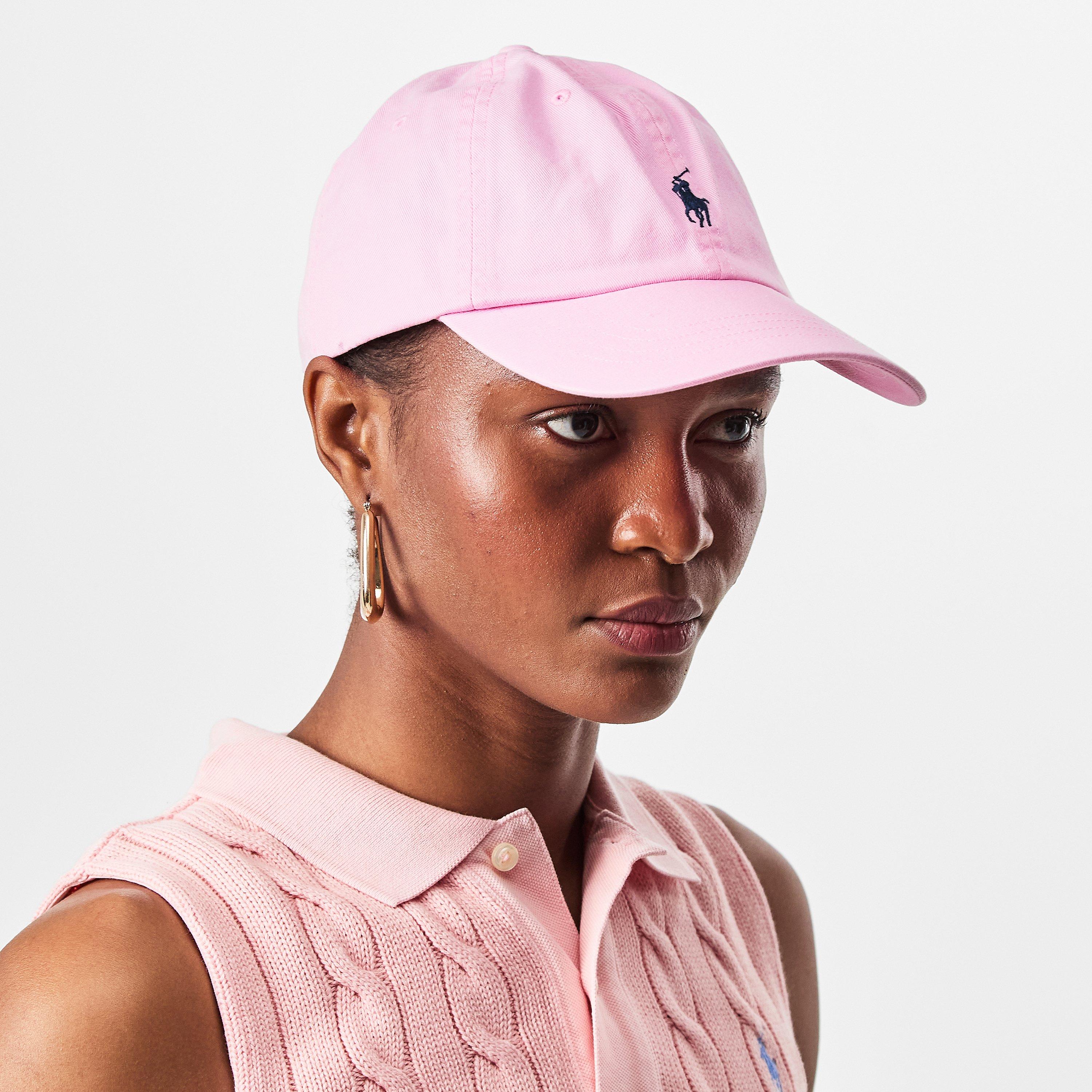 Pink/Blue - Polo Ralph Lauren - Cotton Chino Pony Baseball Cap - 3