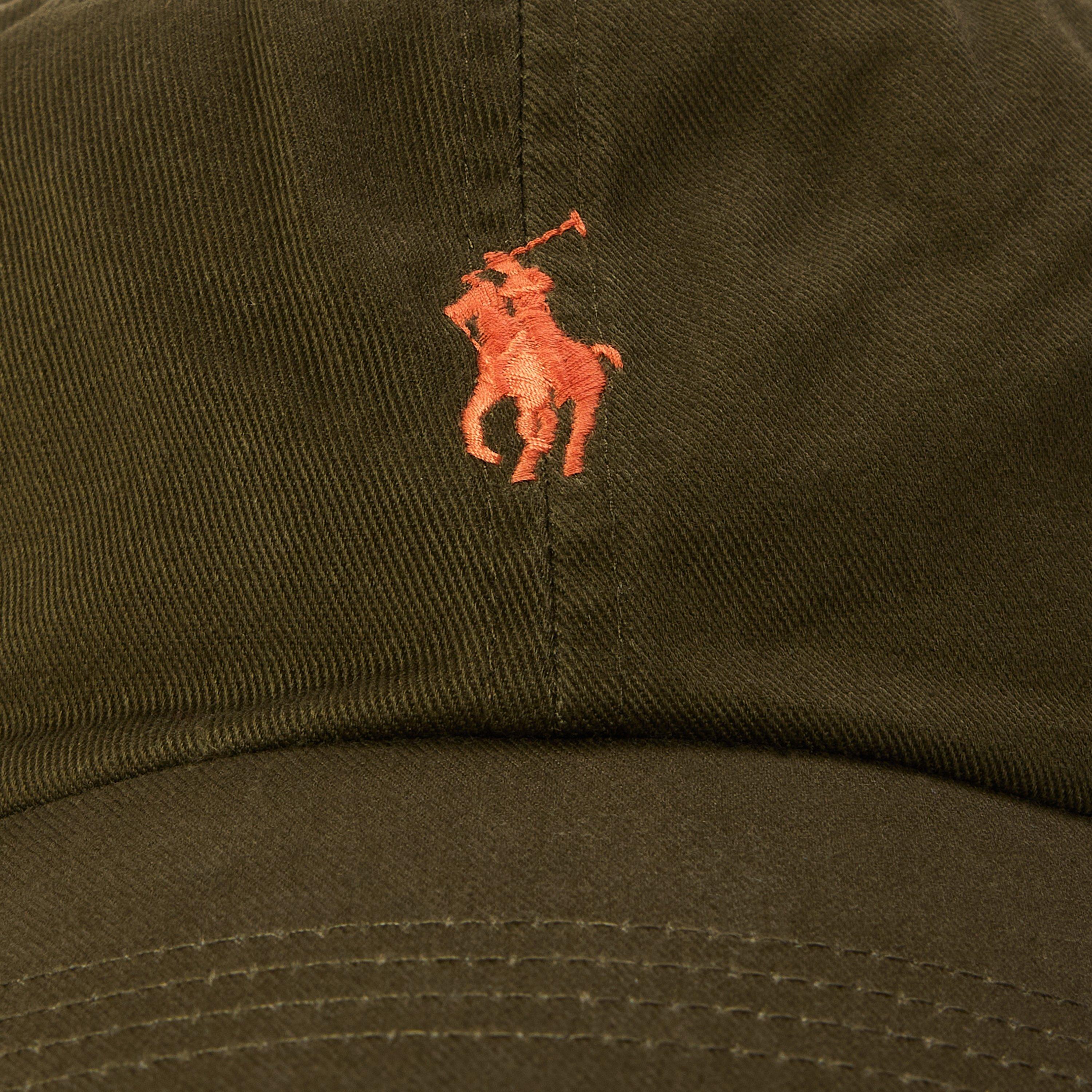 CANOPY OLIVE - Polo Ralph Lauren - Cotton Chino Pony Baseball Cap - 3