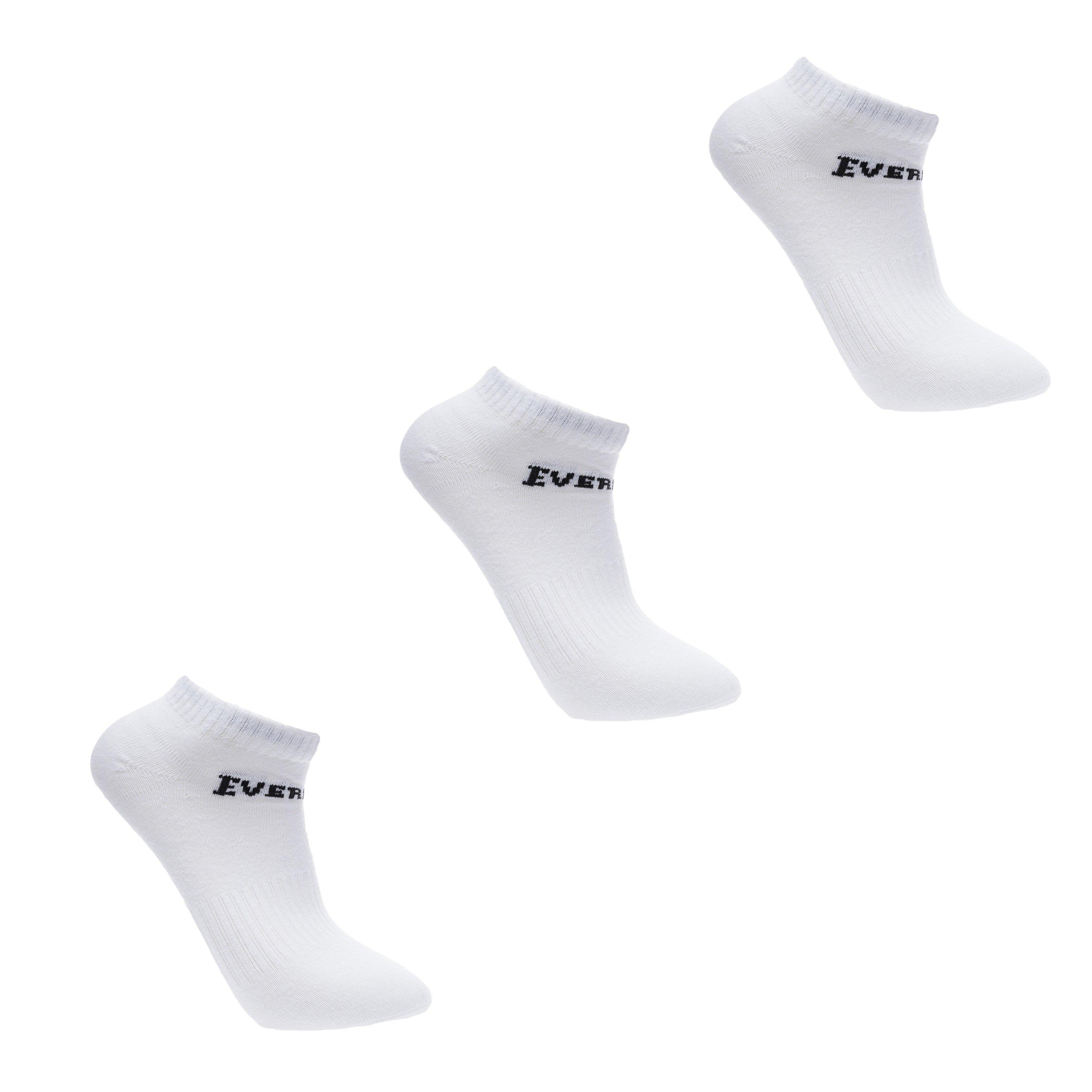 White - Everlast - 3 Pack Trainer Socks Ladies - 1