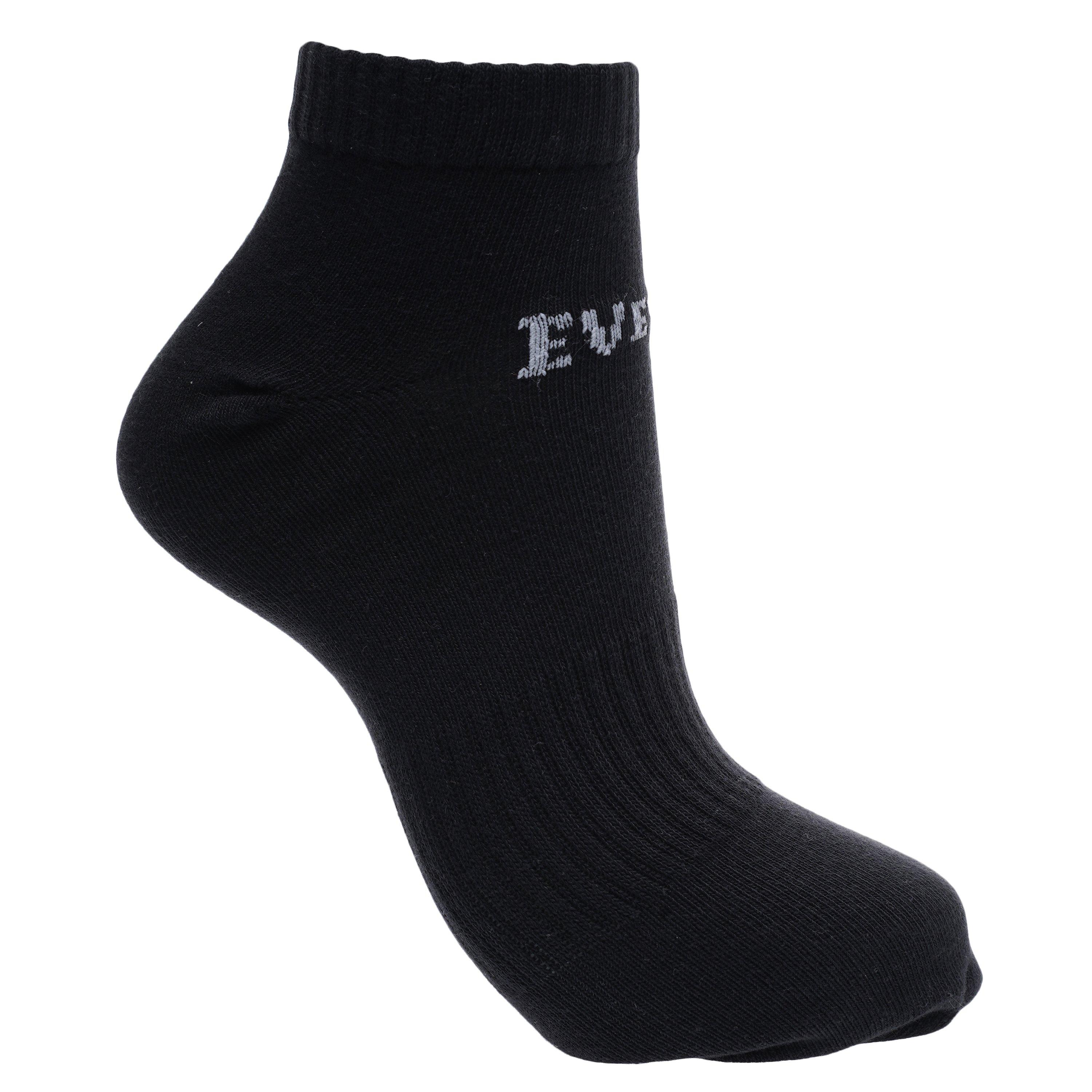Black - Everlast - 3 Pack Trainer Socks Mens 12+ - 2