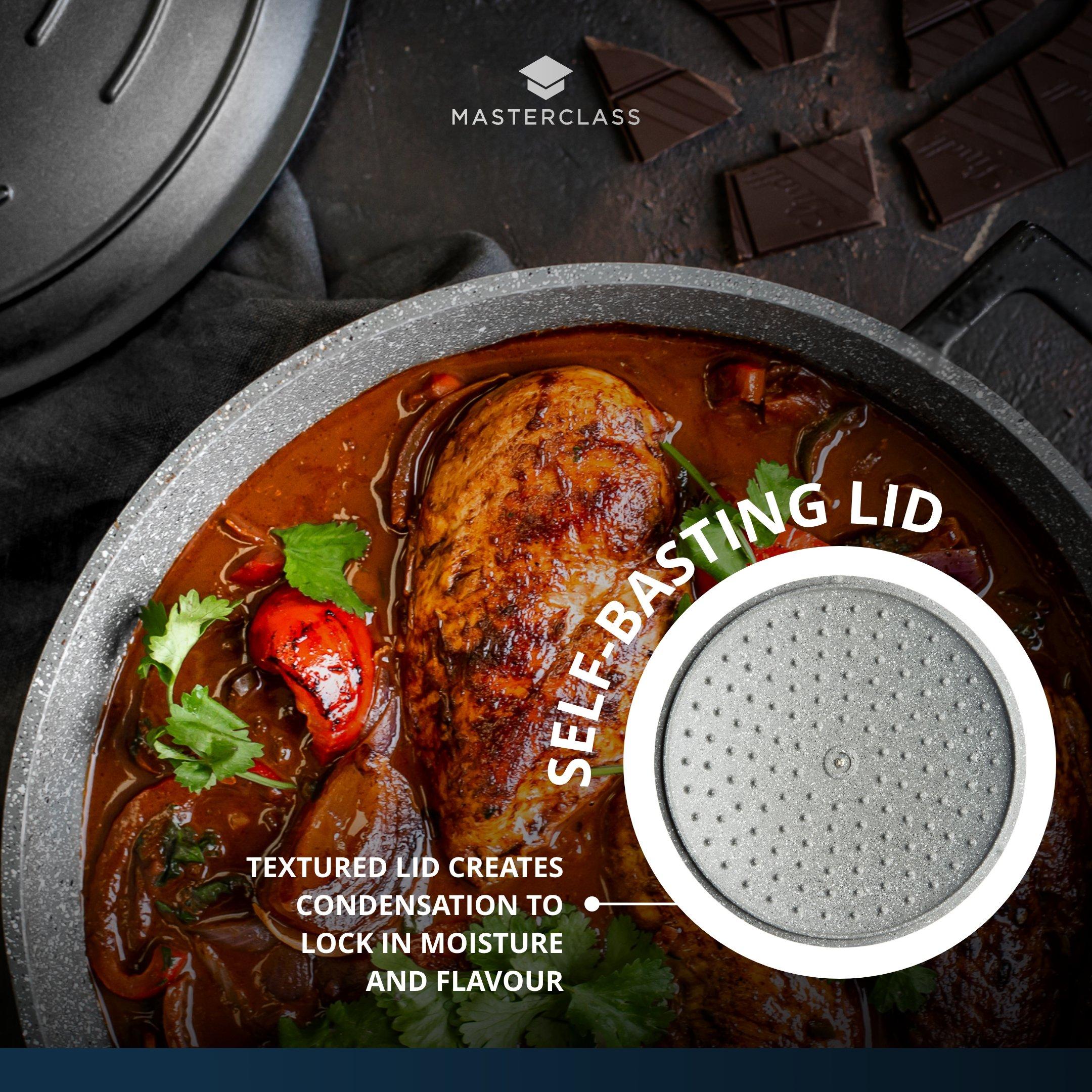 Black - MasterClass - MasterClass Shallow Cast Aluminium Casserole Dish - 3