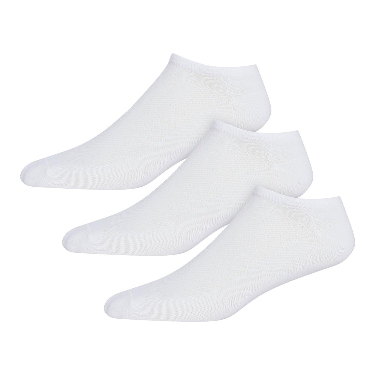 3pk White - DKNY - Womens 3 Pack Trainer Socks Layla - 1