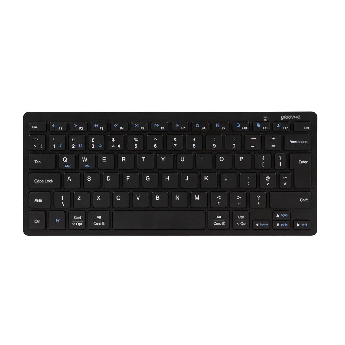 Black - Groov-e - Wireless  Keyboard - Black - 1