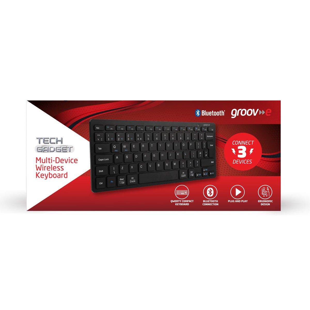 Black - Groov-e - Wireless  Keyboard - Black - 4