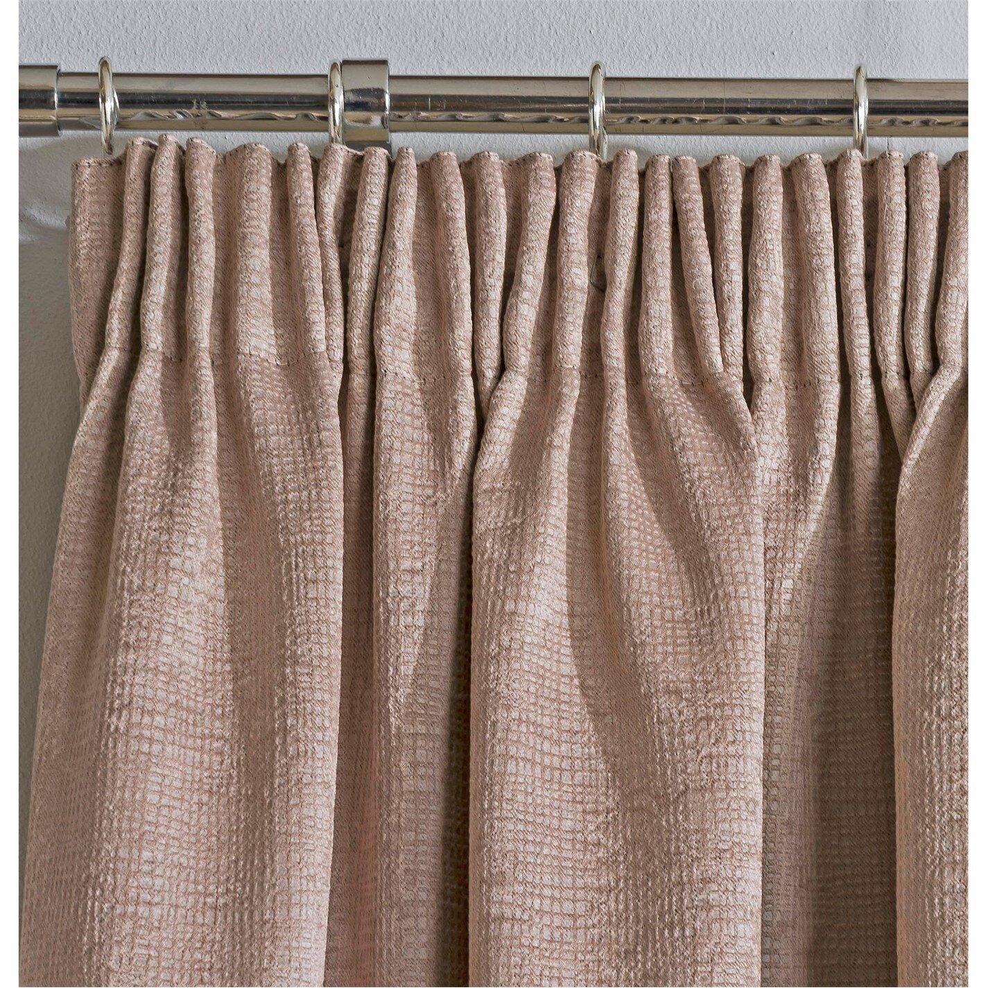 Latte - Enhanced Living - Matrix Latte Thermal Blockout Tape Top Curtain - 2