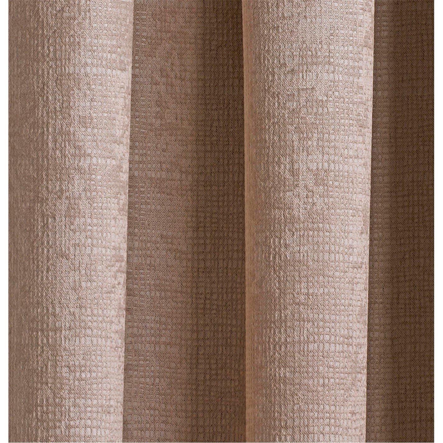 Latte - Enhanced Living - Matrix Latte Thermal Blockout Tape Top Curtain - 3