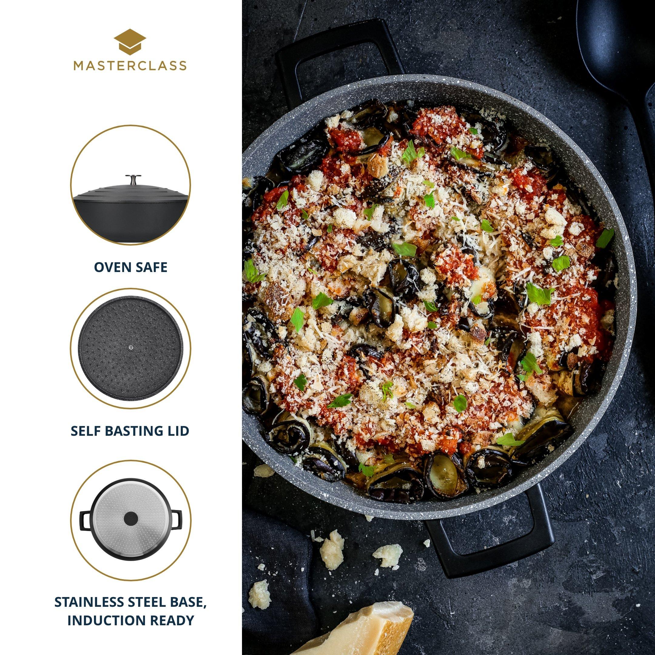 Black - MasterClass - MasterClass Cast Aluminium Casserole Dish - 4