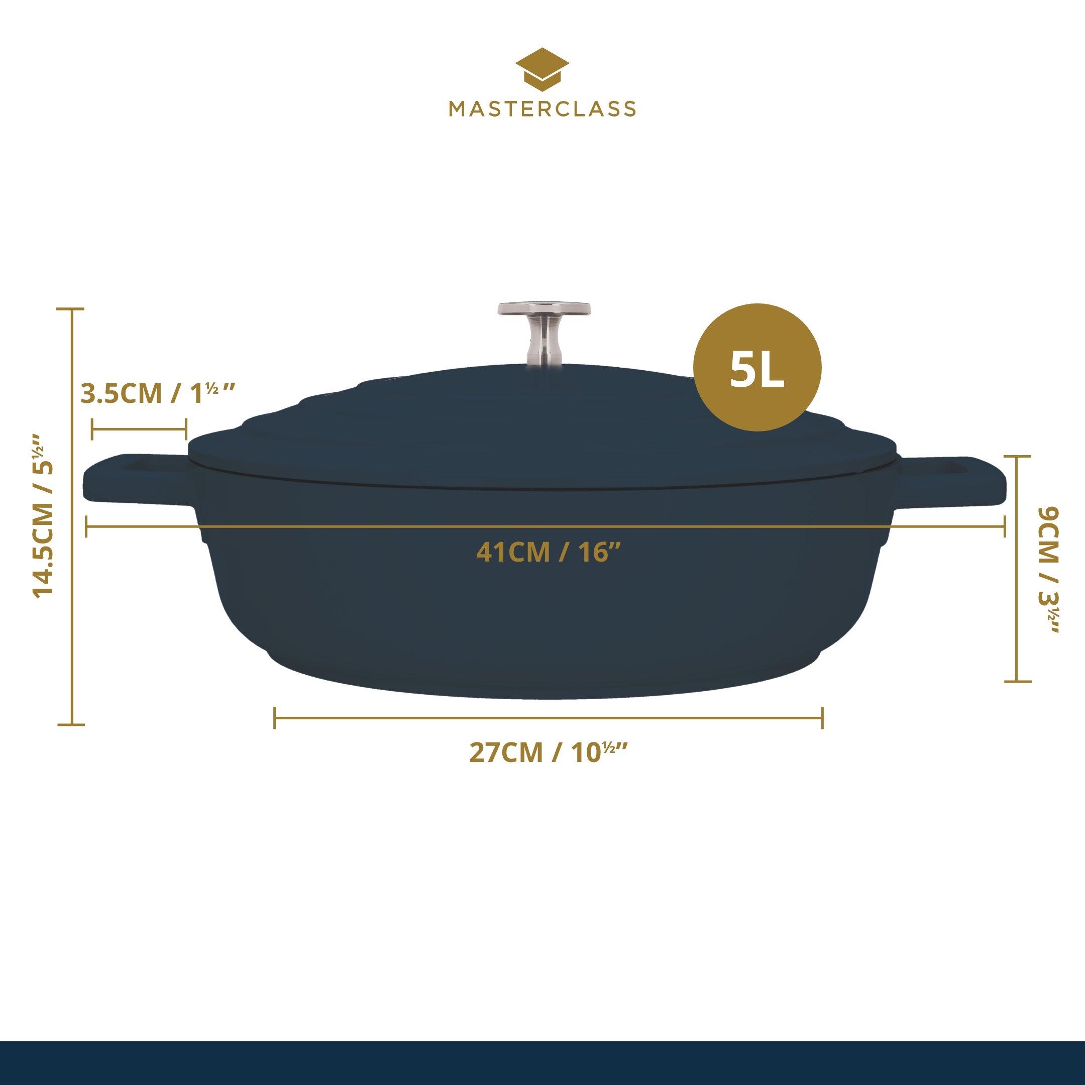 Black - MasterClass - MasterClass Cast Aluminium Casserole Dish - 6