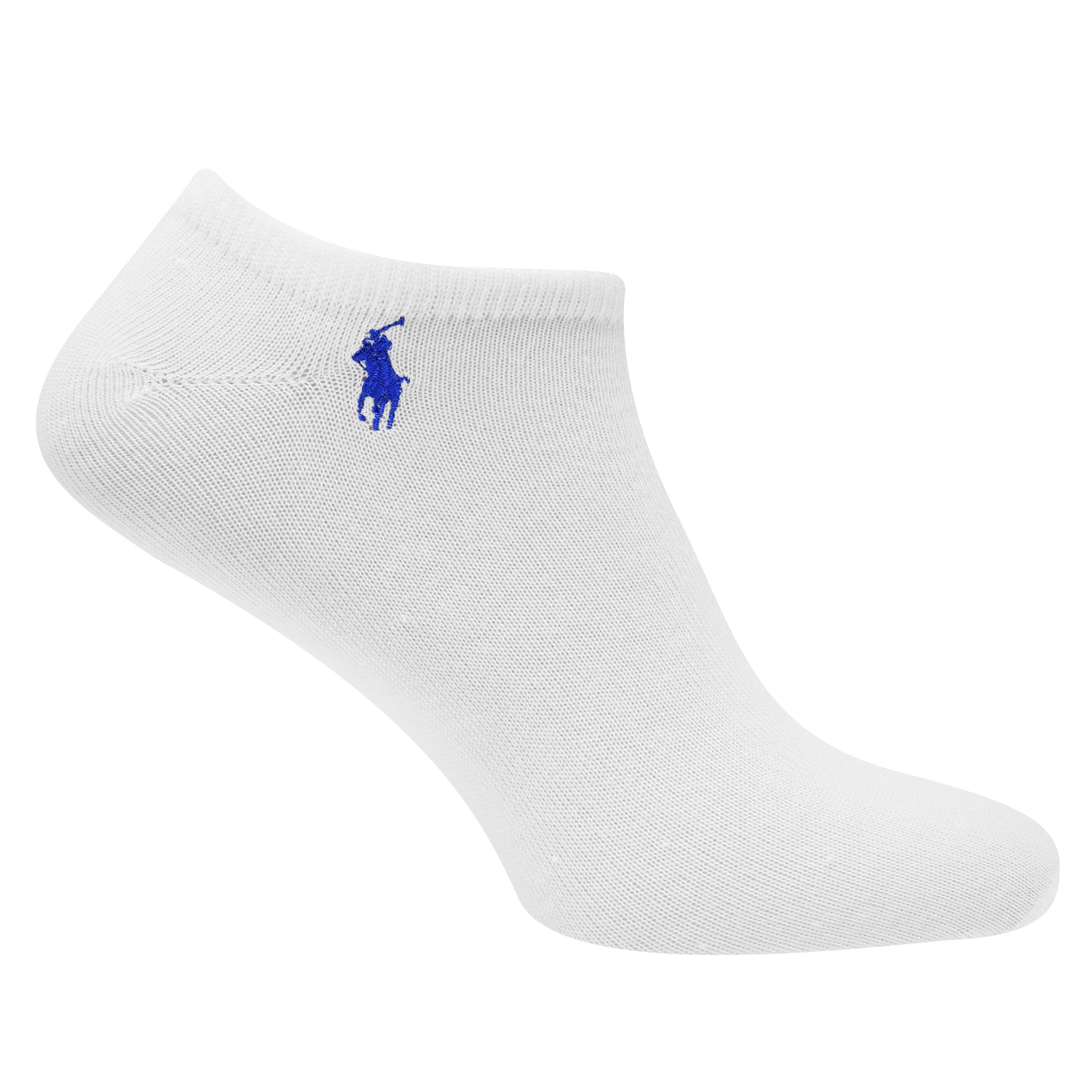 White - Polo Ralph Lauren - Women's 6 Pack Trainer Socks - 3