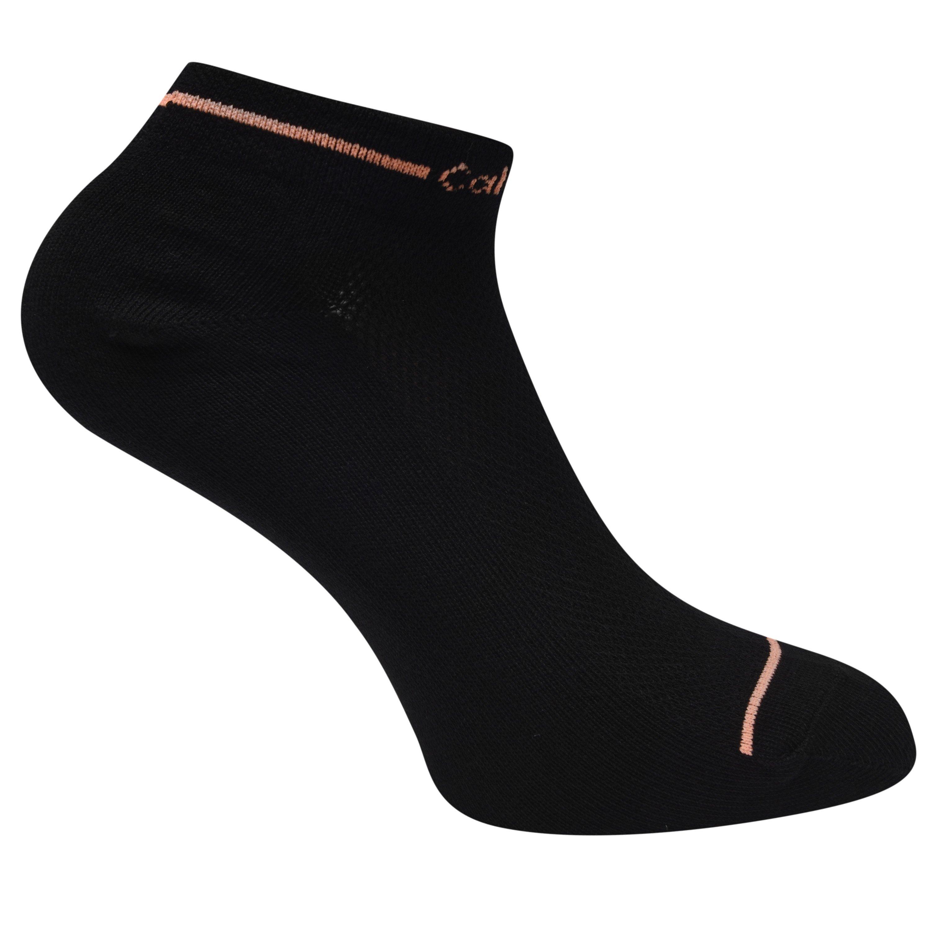 Black - Calvin Klein - 6 Pack Trainer Socks Ladies - 5