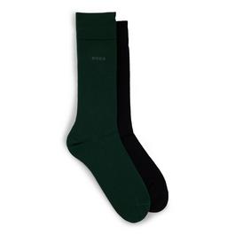 Boss Men's 2 Pack Plain Crew Socks