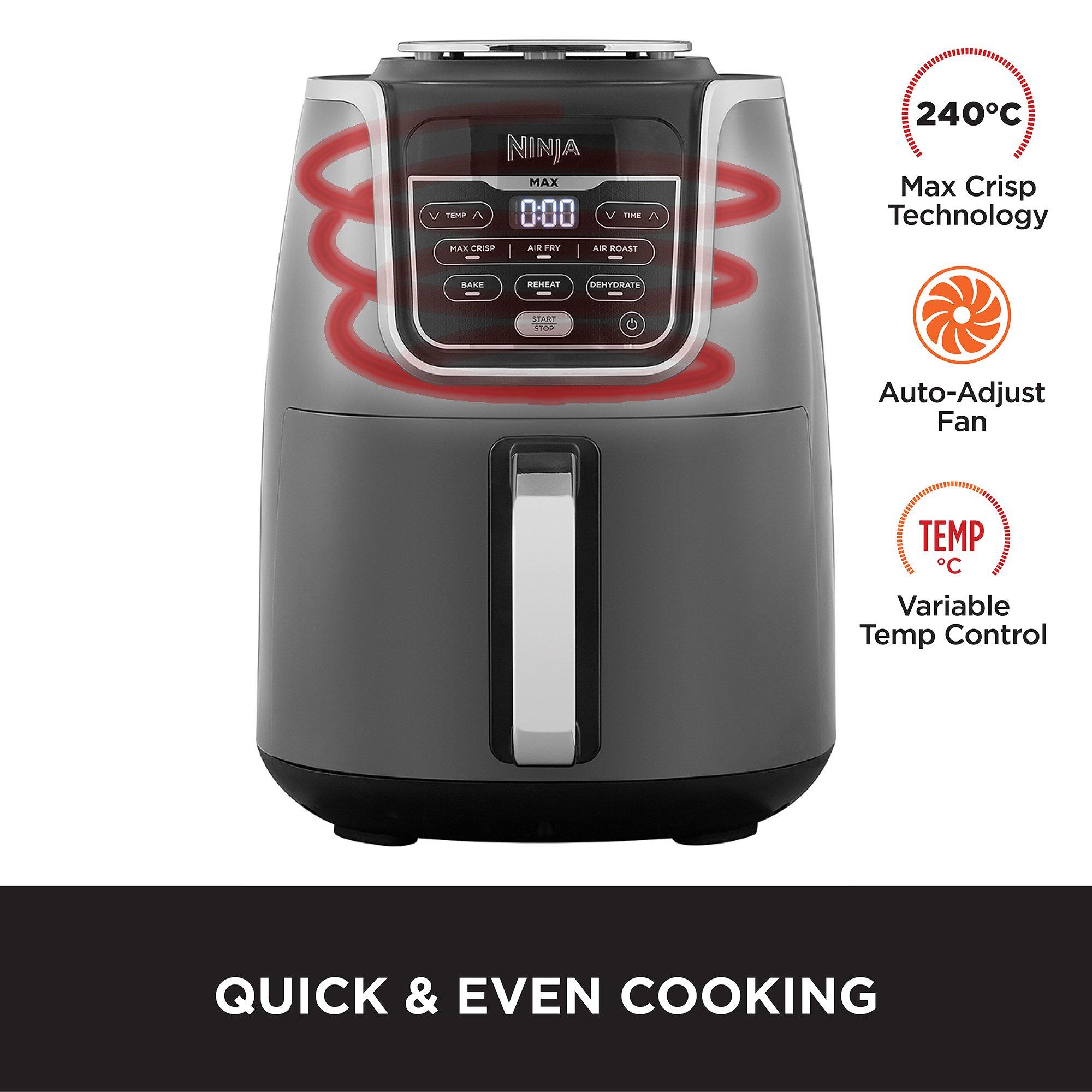Grey - Ninja - Ninja Air Fryer MAX 5.2L AF160UK - 5