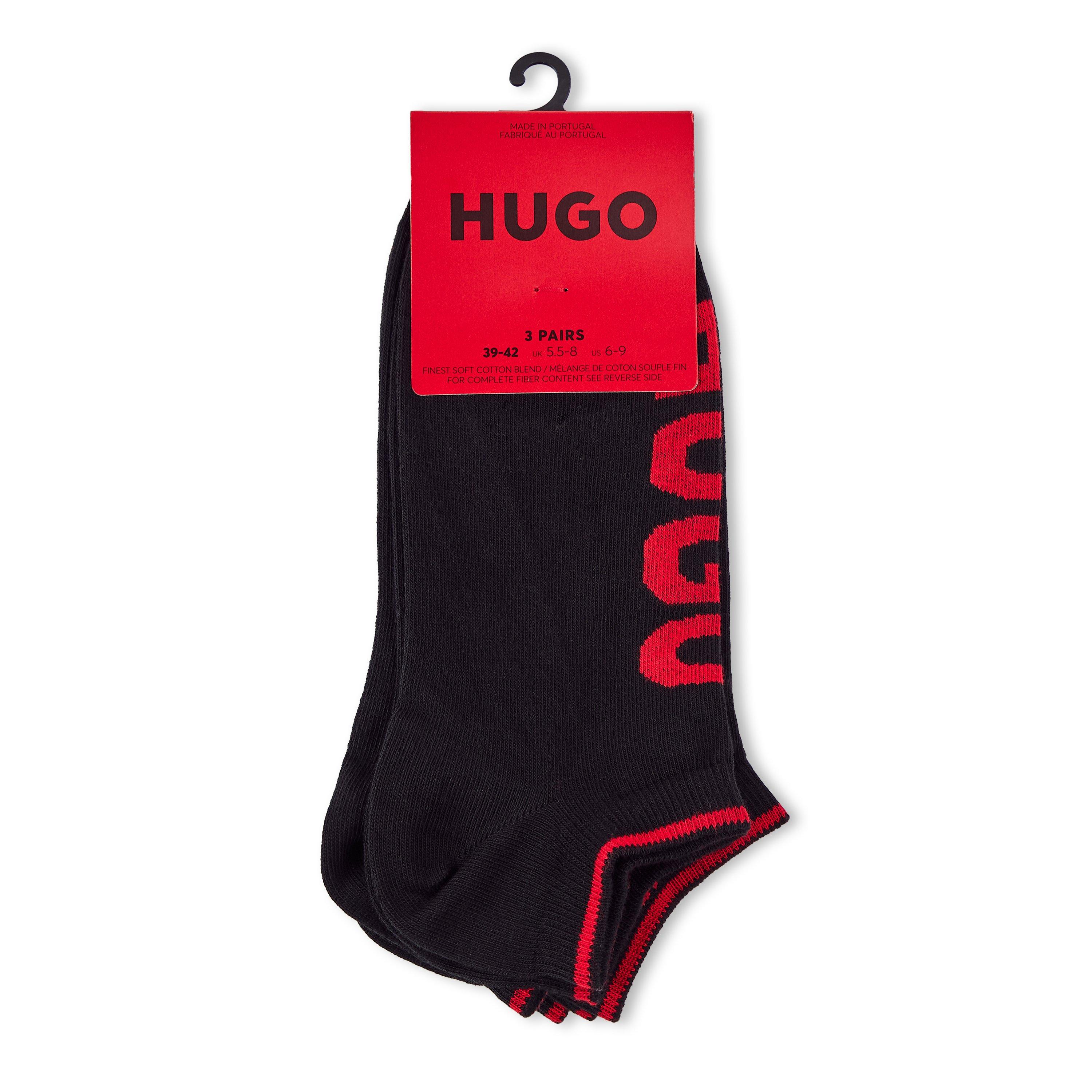 Hugo Men's 3 Pack Trainer Ankle Socks - Black - 5.5 - 8