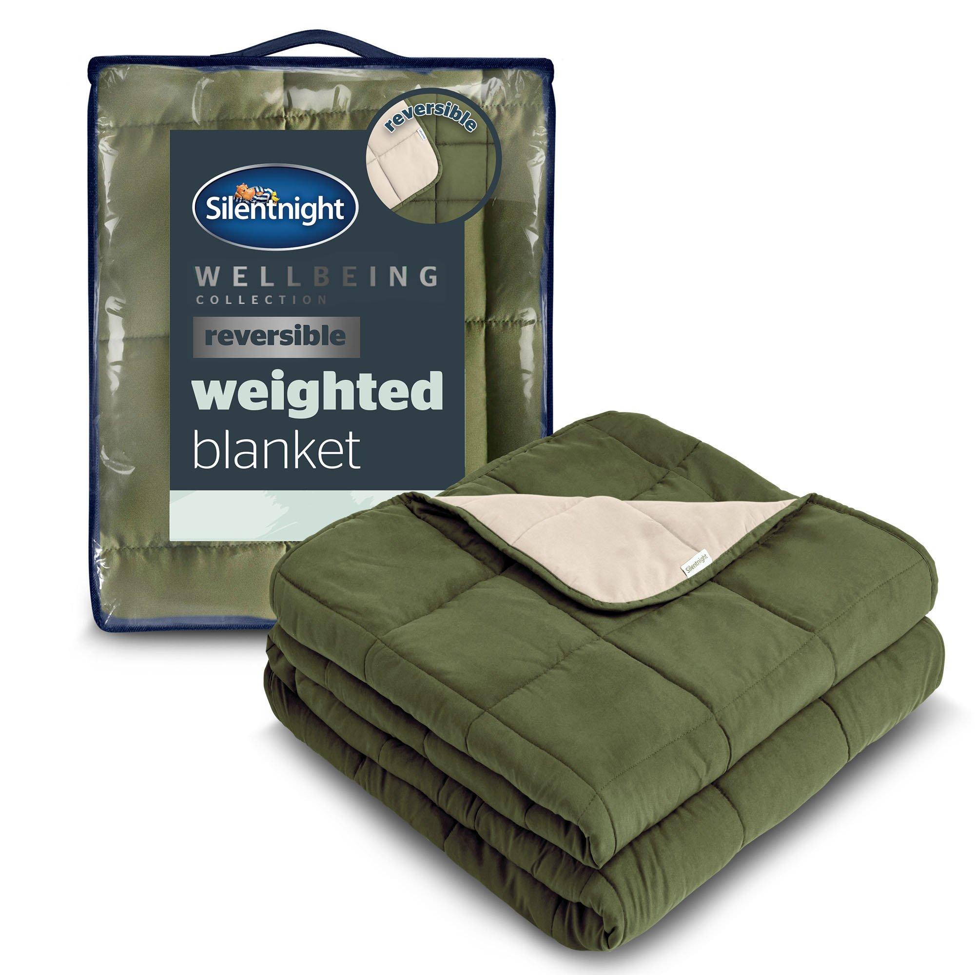 Olive - Silentnight - Weighted Blanket Adults 6.8 KG Olive - 1