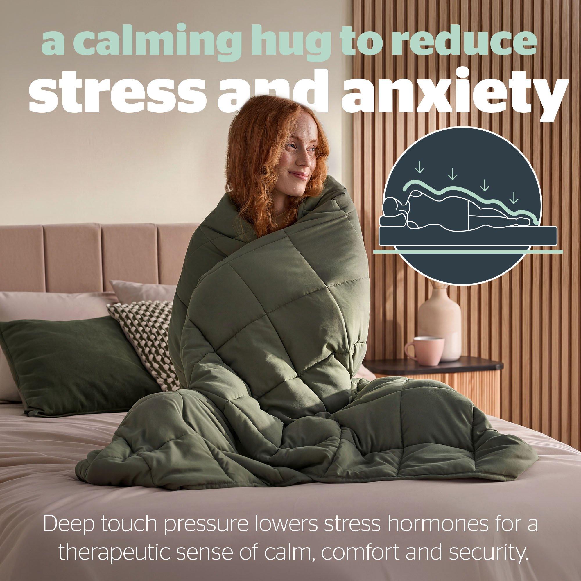 Olive - Silentnight - Weighted Blanket Adults 6.8 KG Olive - 3