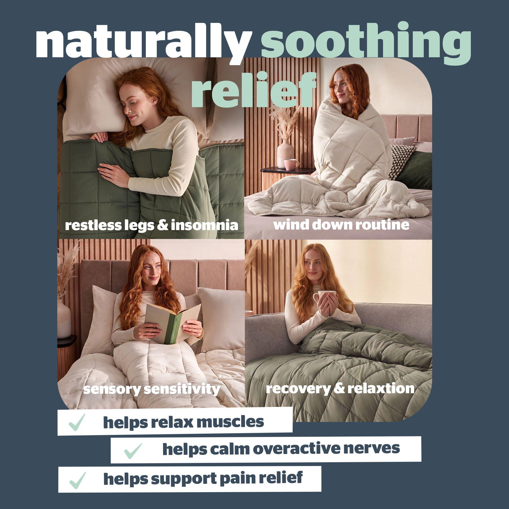 Olive - Silentnight - Weighted Blanket Adults 6.8 KG Olive - 5