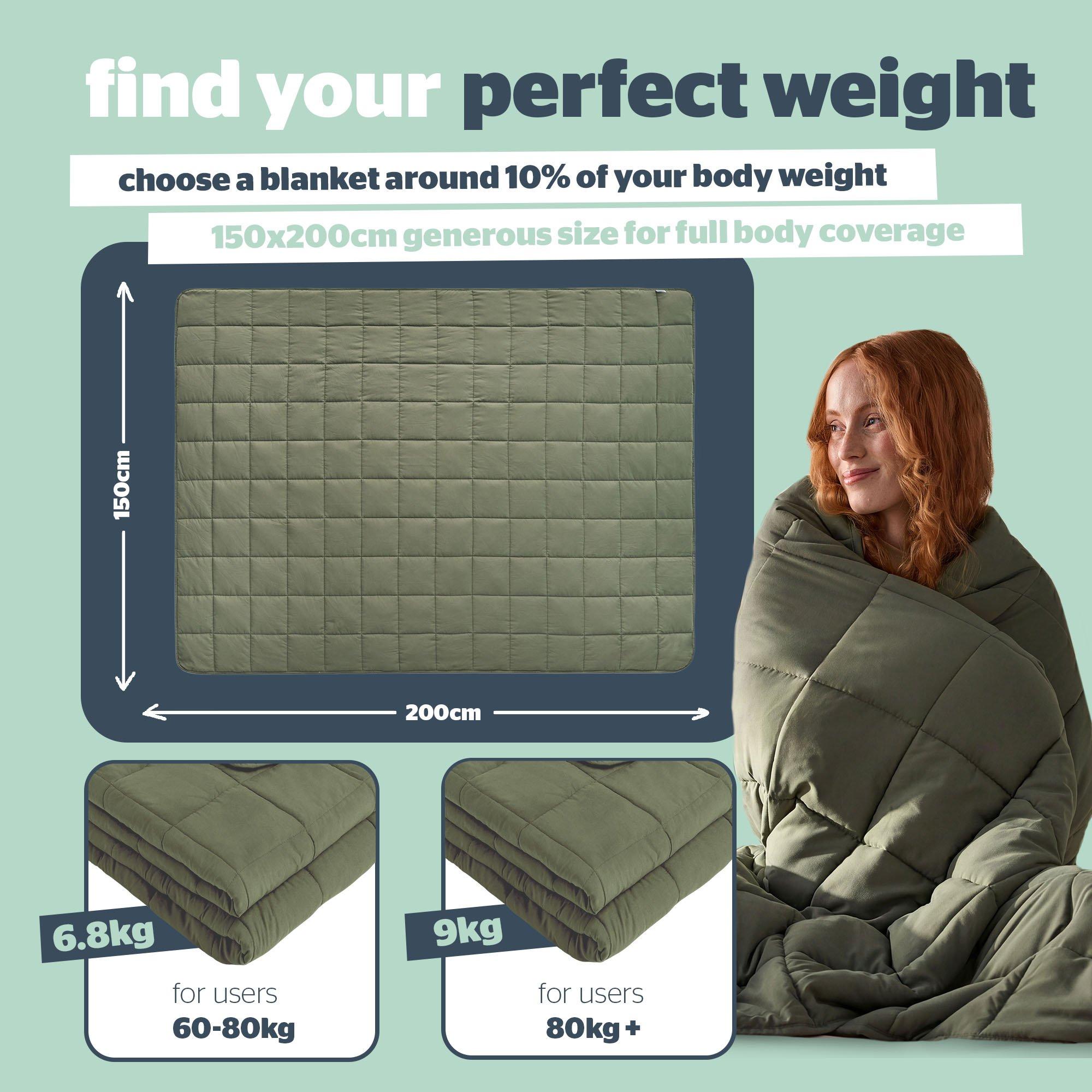 Olive - Silentnight - Weighted Blanket Adults 6.8 KG Olive - 8