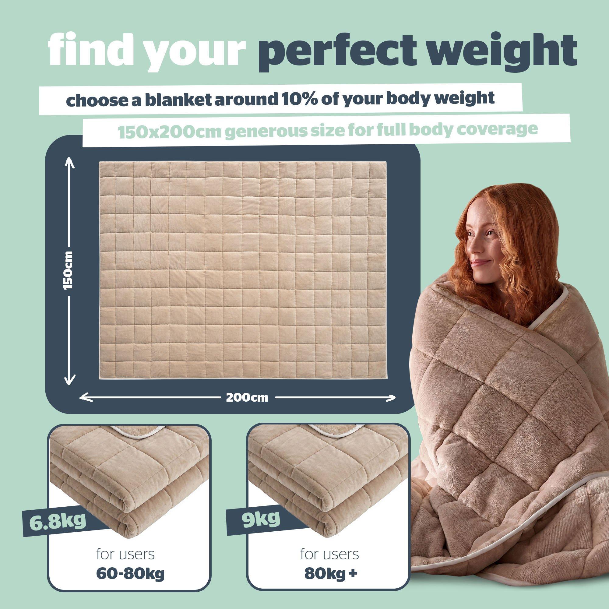 Natural - Silentnight - Weighted Blanket Adults 6.8 KG - 8