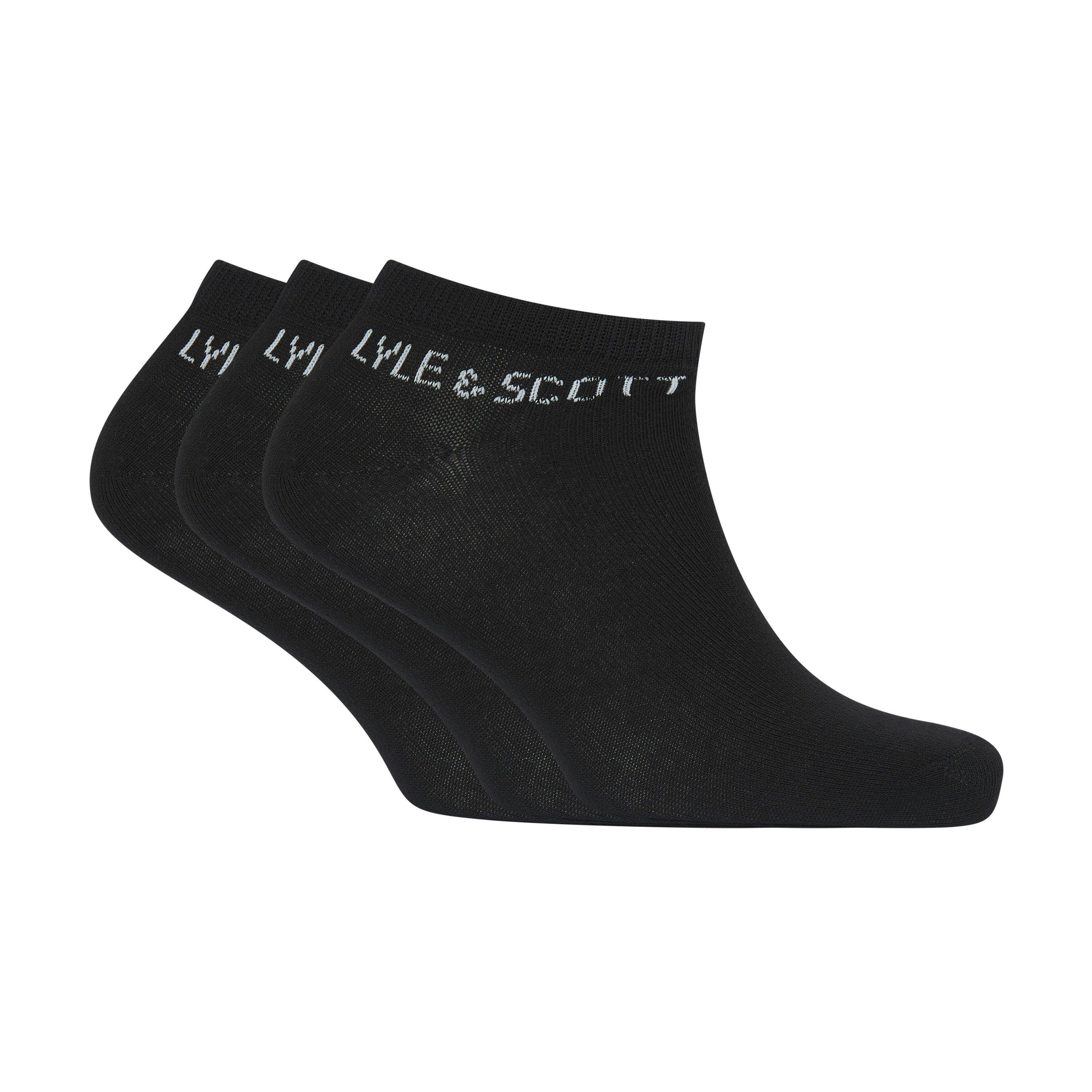Zwart - Lyle and Scott - Lyle Pk Of 3 Ank Soc Sn99 - 1