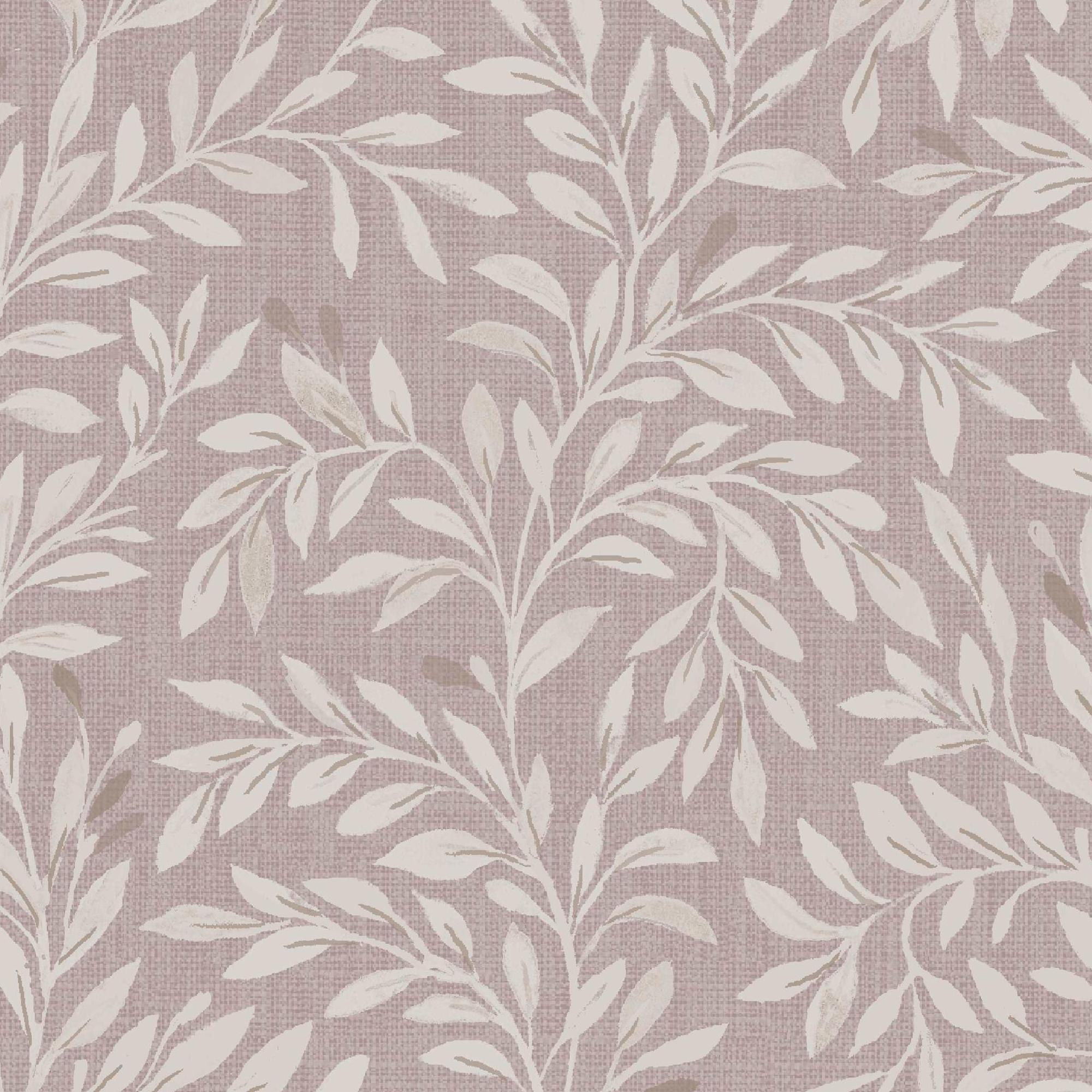Pink - Next - Blush Ditsy Leaf Wallpaper - 4