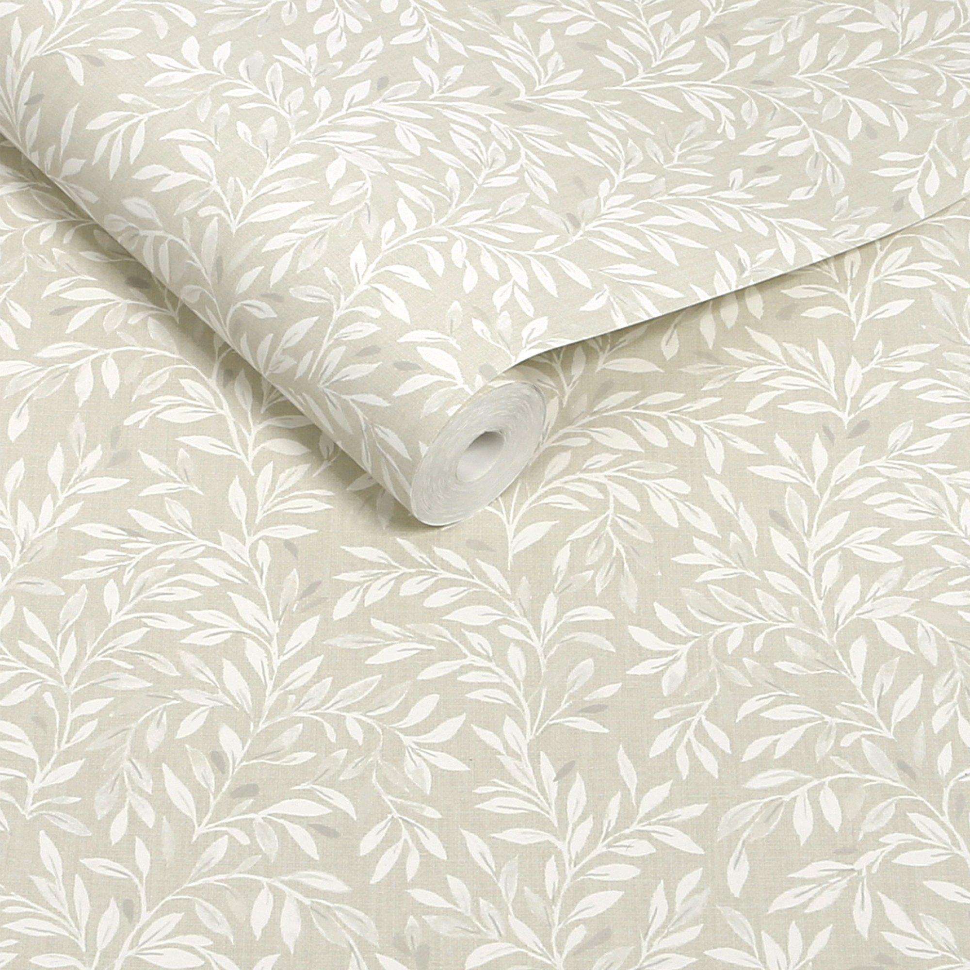 Beige - Next - Ivory Ditsy Leaf Wallpaper - 3