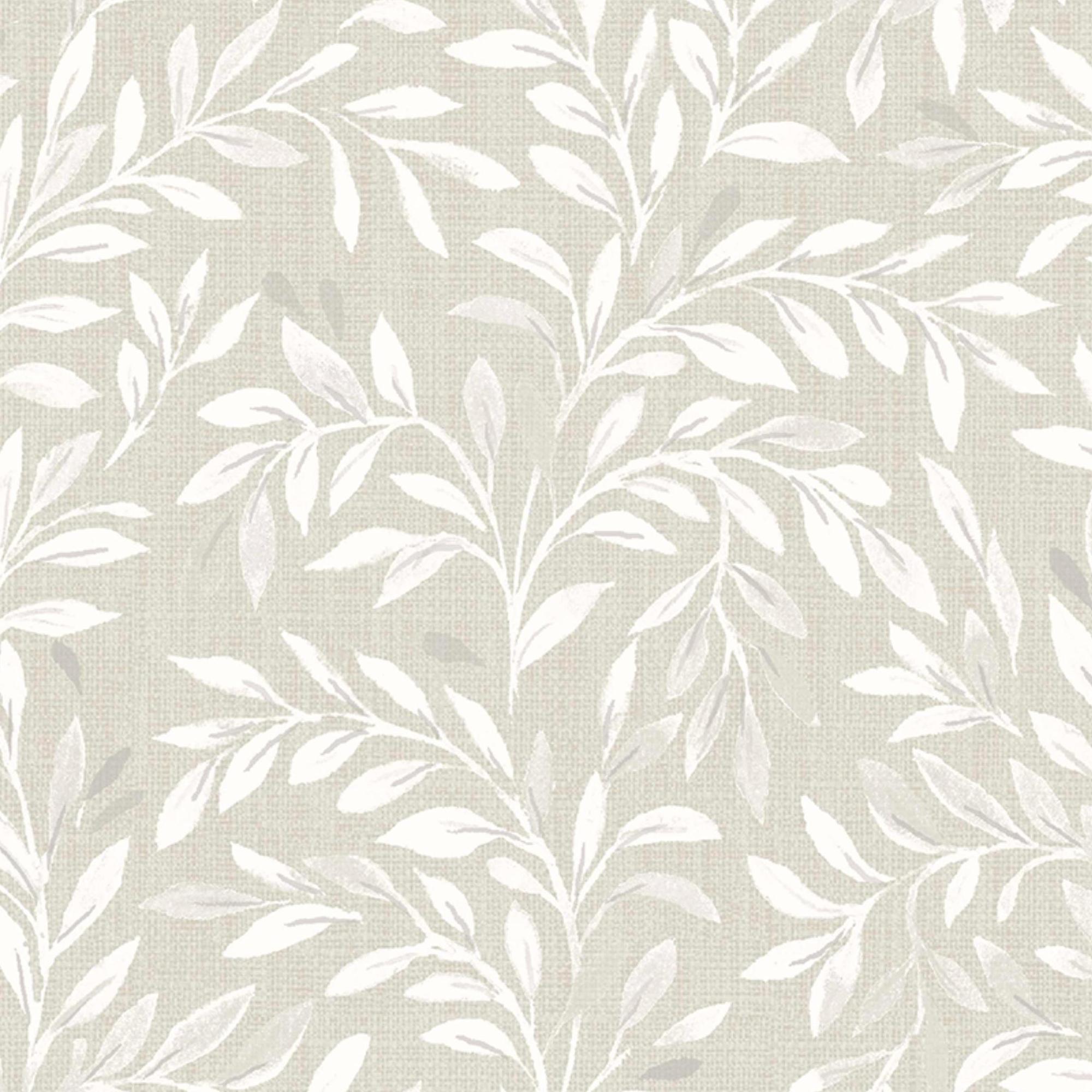 Beige - Next - Ivory Ditsy Leaf Wallpaper - 4