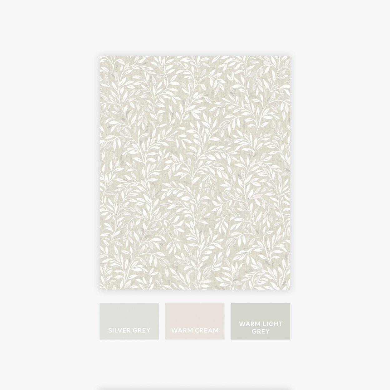 Beige - Next - Ivory Ditsy Leaf Wallpaper - 5