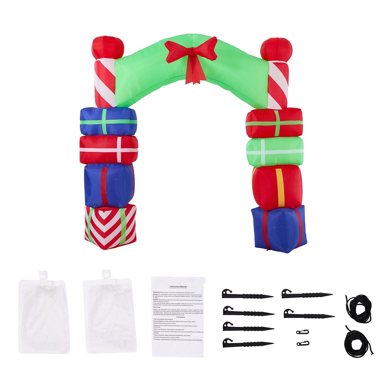 Multi - LIFE IDEAS - 2.4m Christmas Inflatable Archway - 6