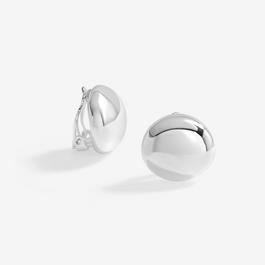 Jon Richard Silver Plated Polished Clip Earrings
