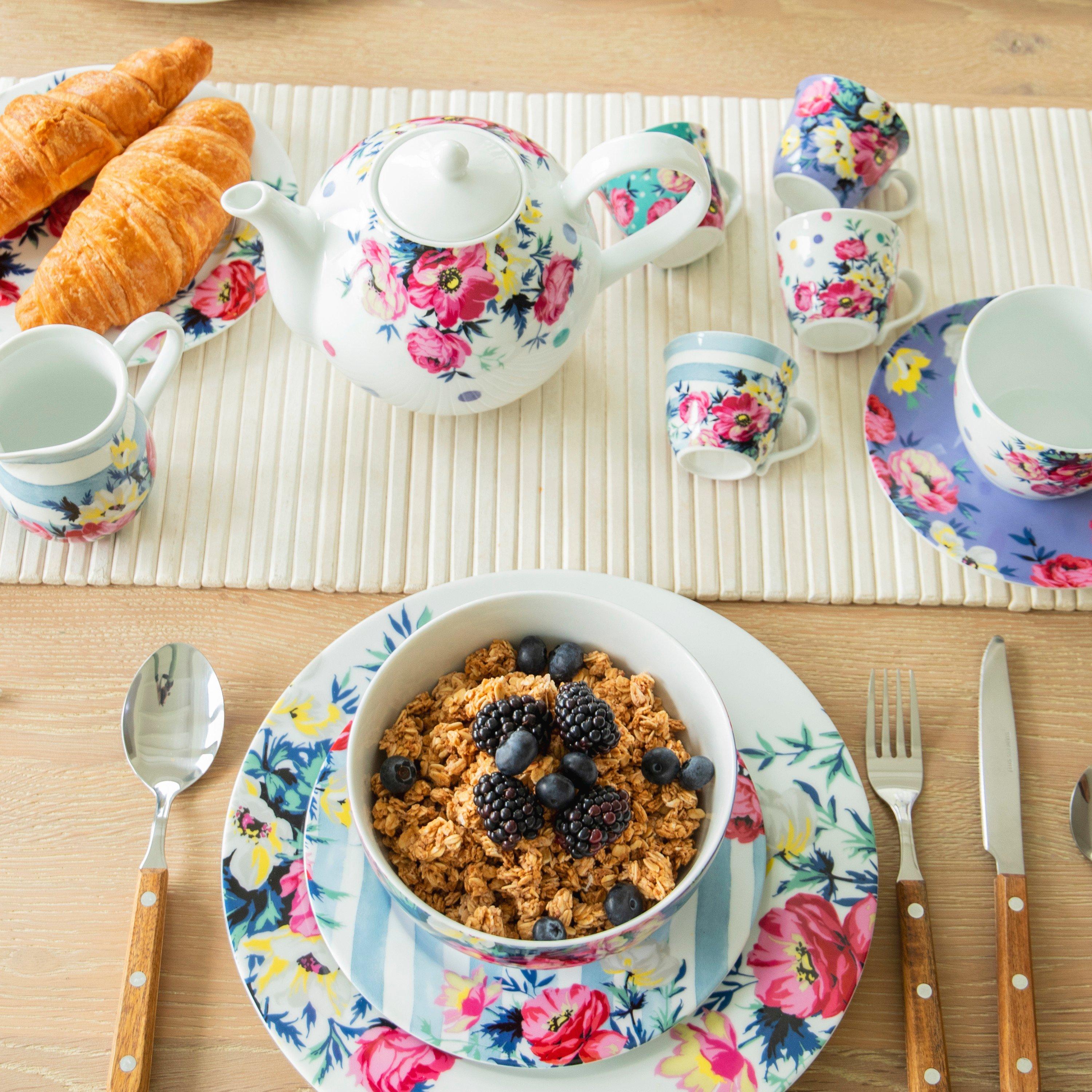 Assorted - Mikasa - Mikasa Clovelly Porcelain Teapot 1 Litre Gift Ta - 3