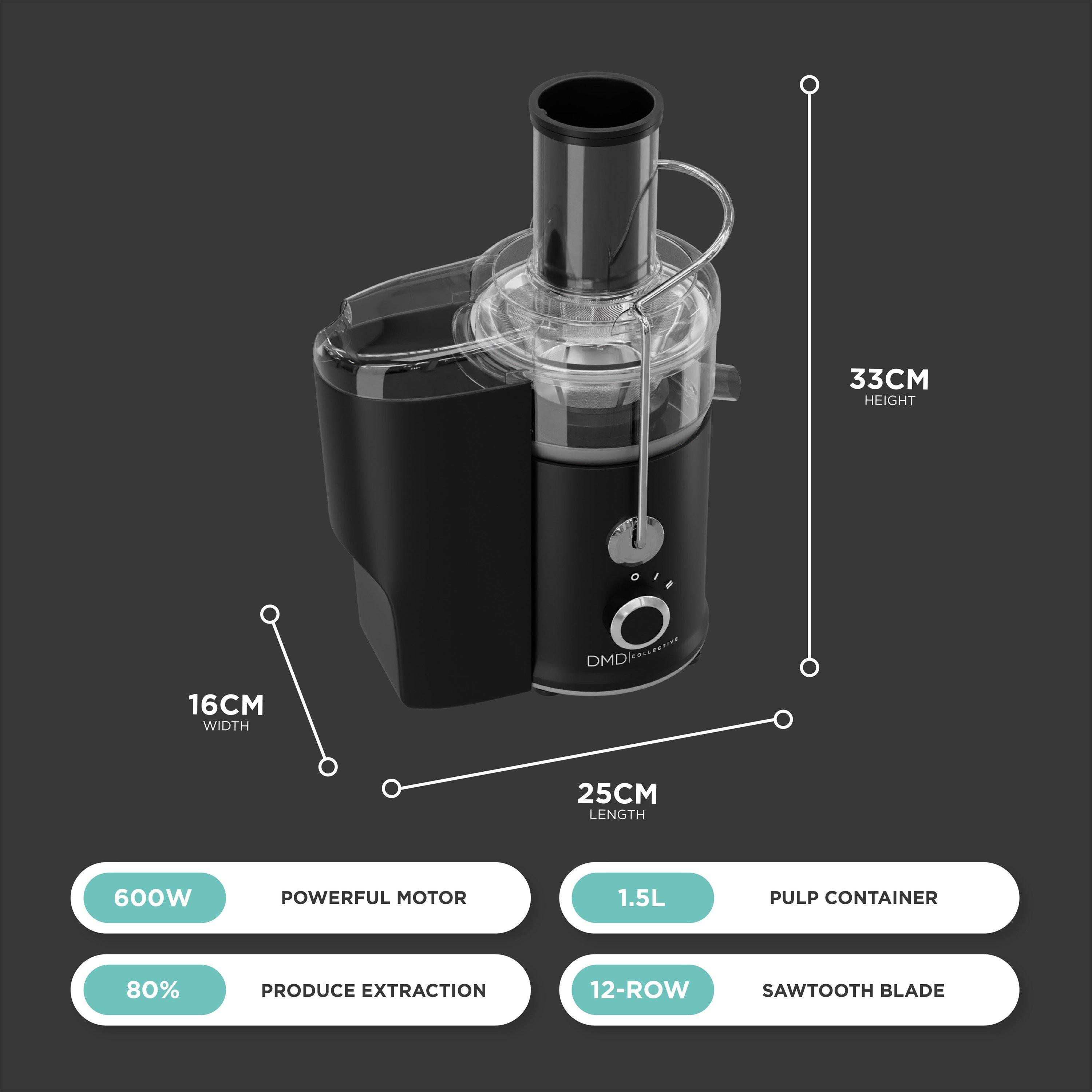 Black - DMD Collective - Centrifugal Power Juicer - 2