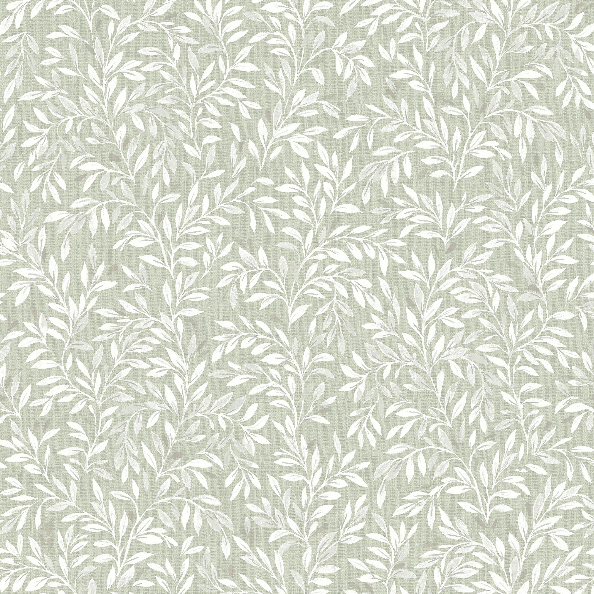 Next  Ditsy Leaf Wallpaper Sage