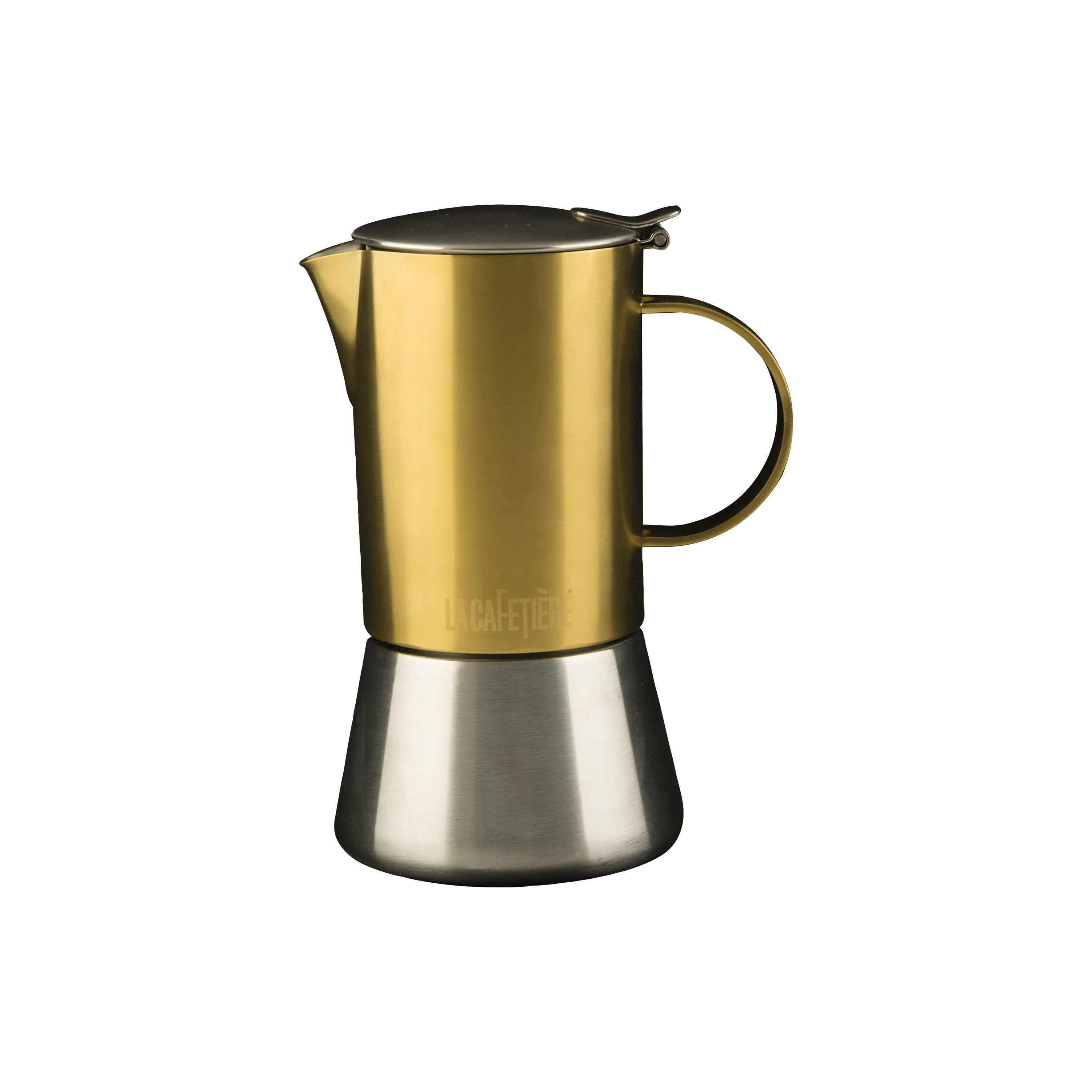 Gold - La Cafetiere - Edited Four Cup Stainless Steel Stove - 1