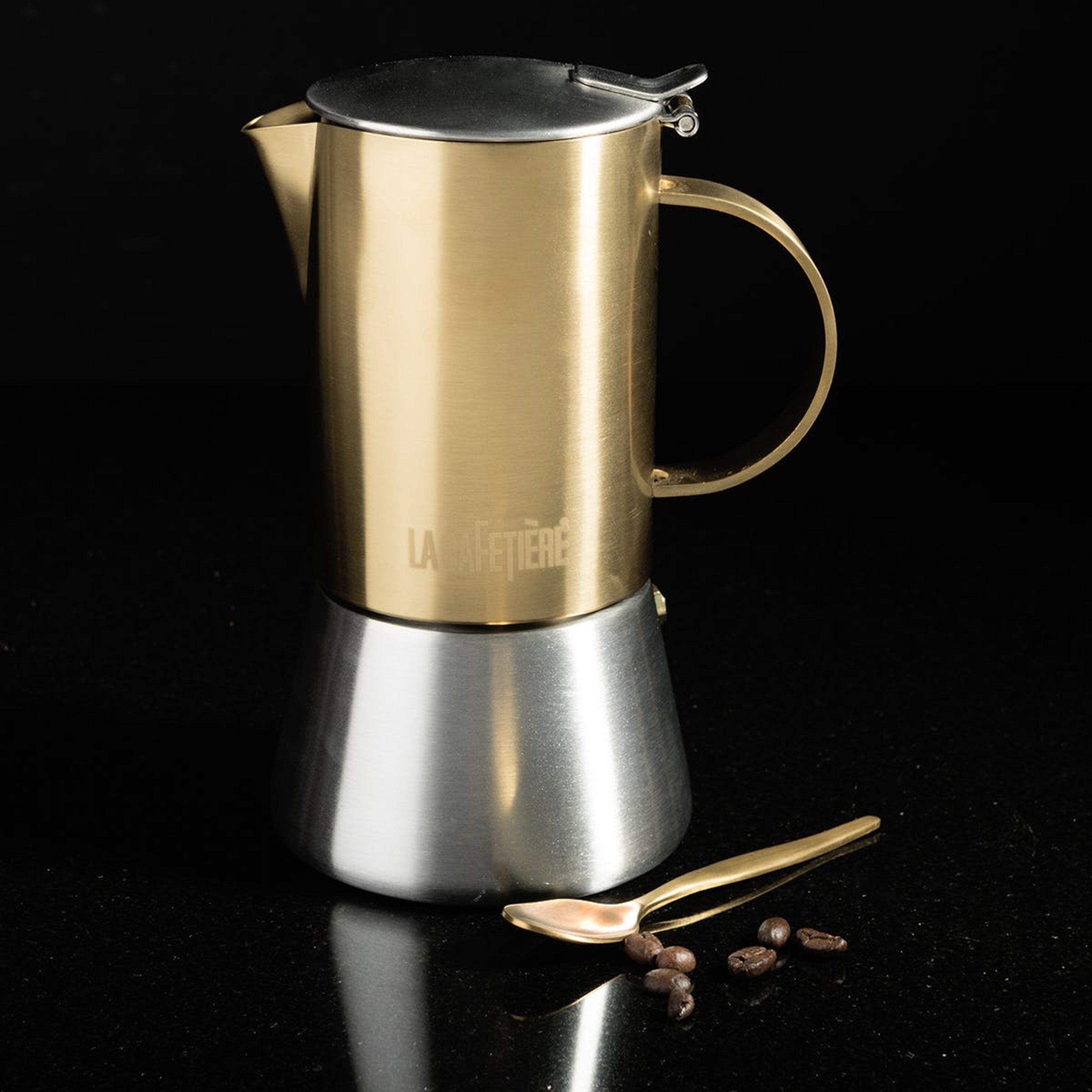 Gold - La Cafetiere - Edited Four Cup Stainless Steel Stove - 2